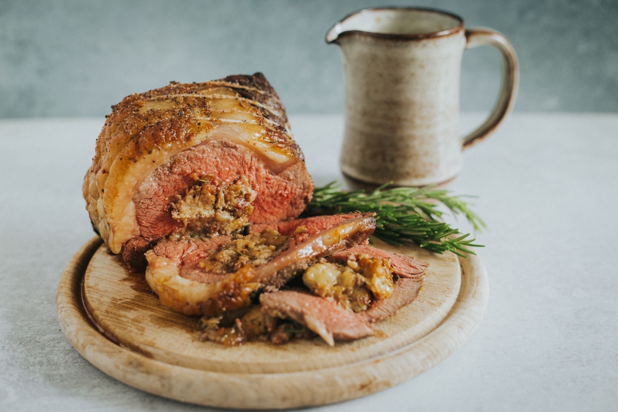 Beef Sirloin With Herby Bacon Stuffing Recipe from Greendale