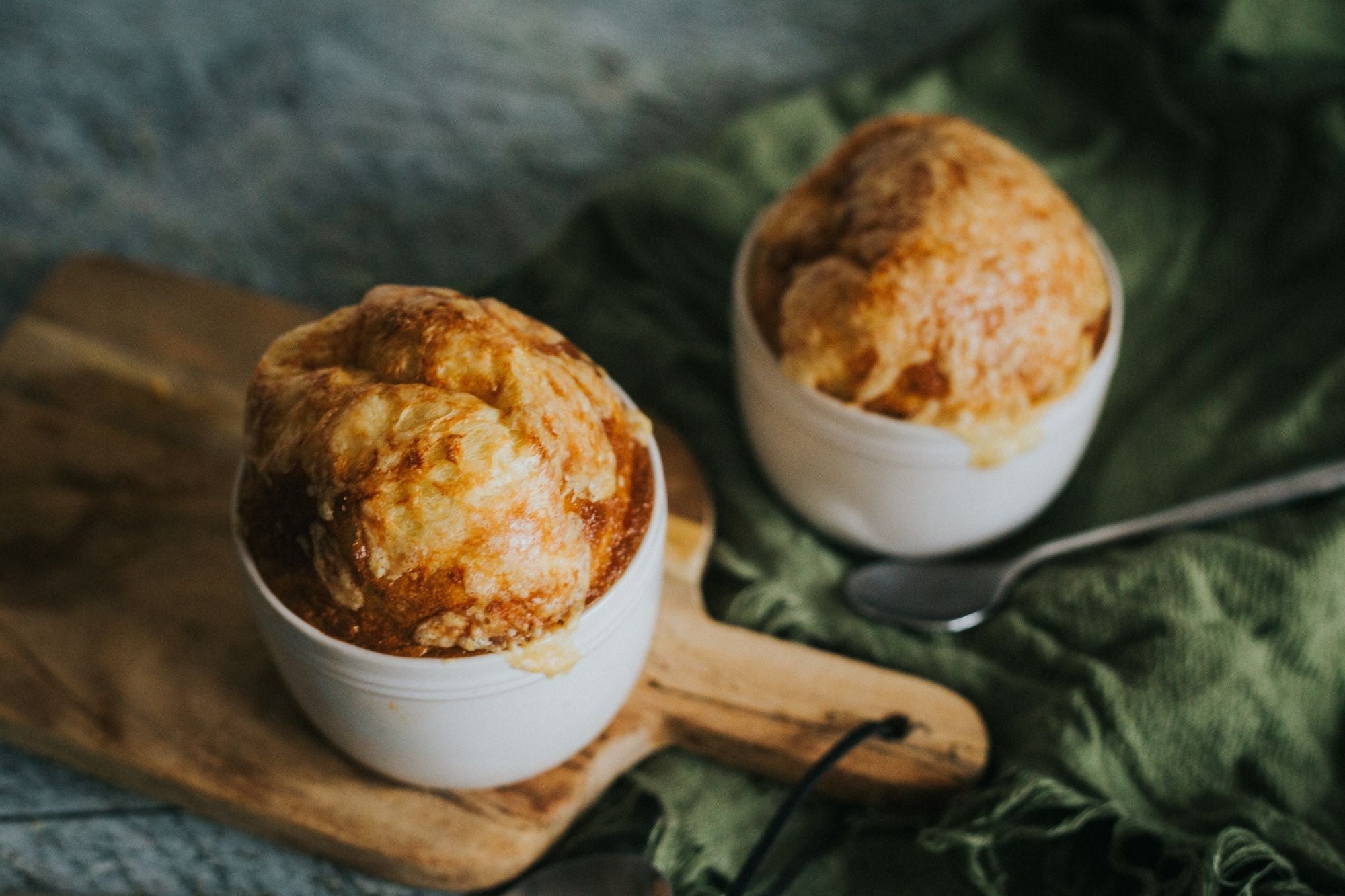 Quicke's Smoked Cheddar Soufflé