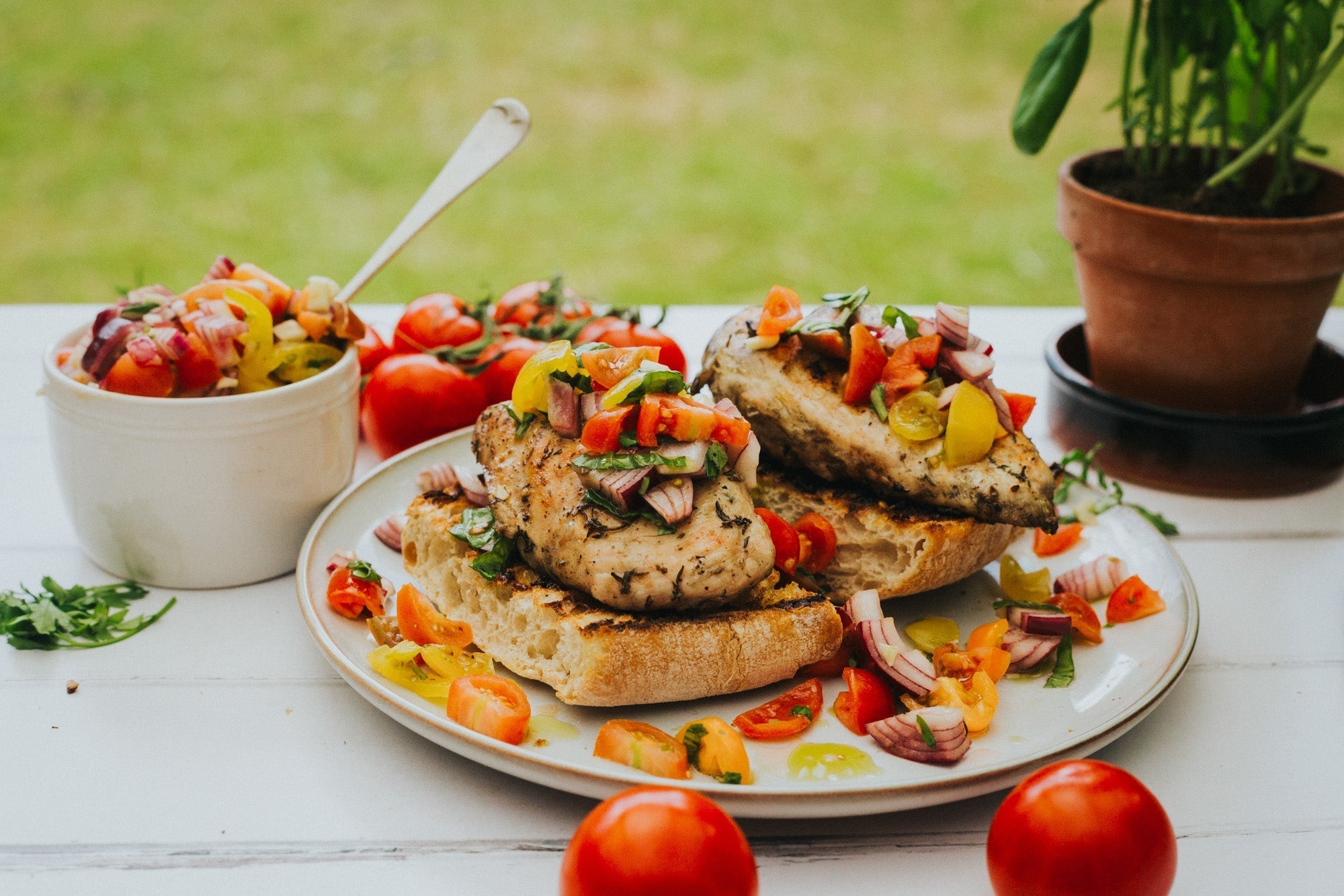 BBQ Chicken Bruschetta