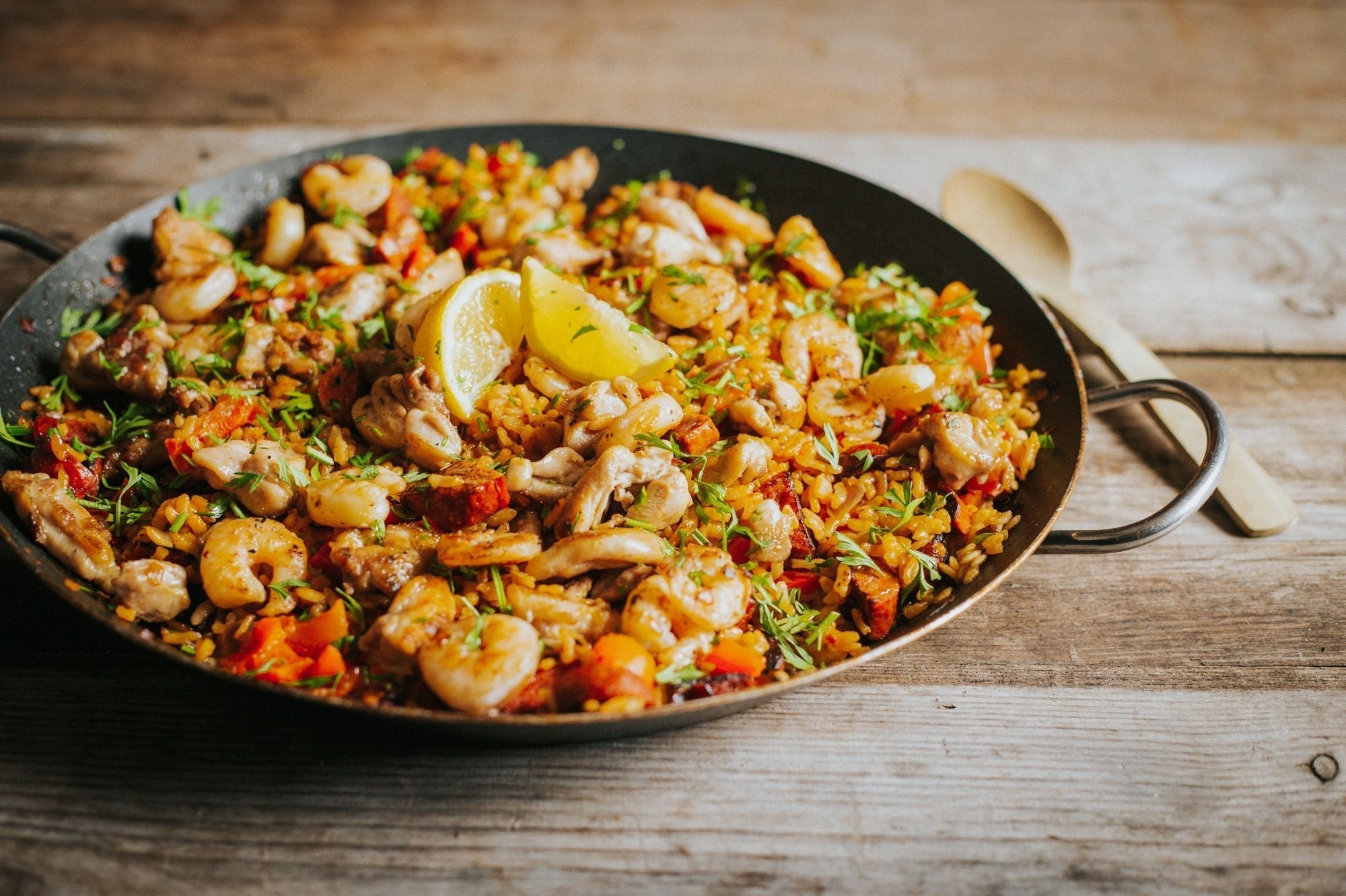 BBQ Chicken Paella Recipe