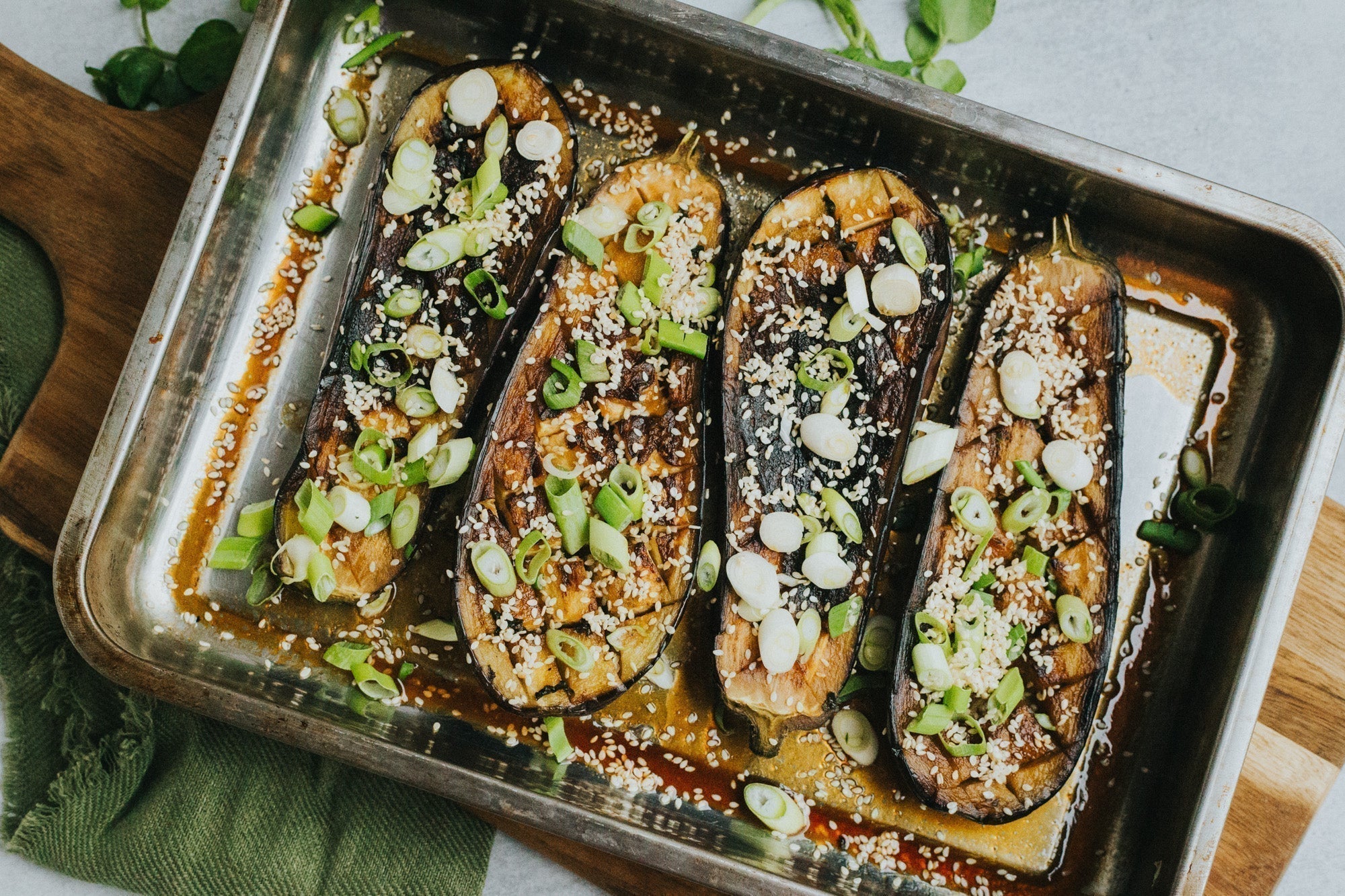 BBQ Miso and Honey Glaze Aubergine Recipe