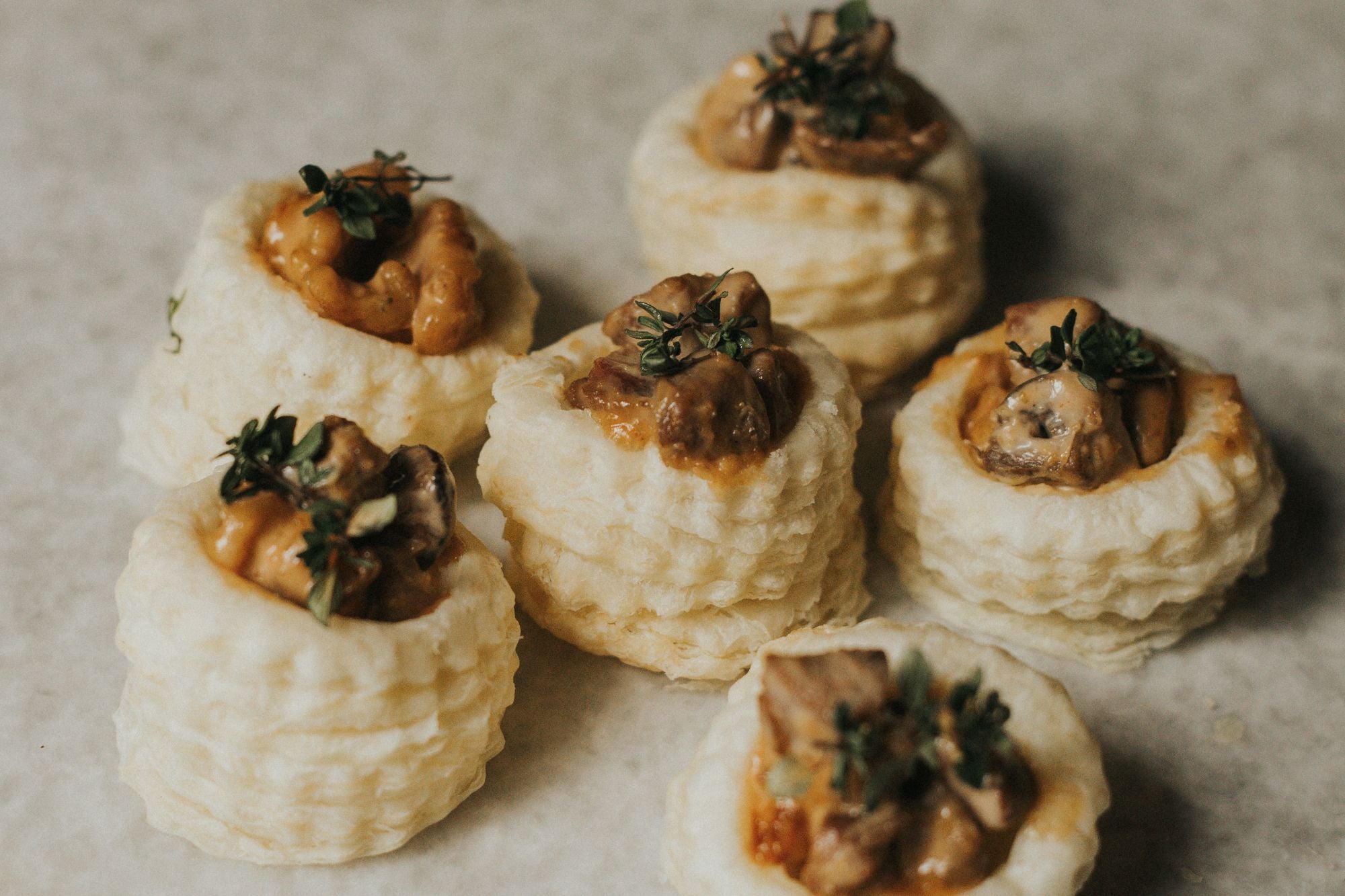 Beef, Red Wine & Mushroom Vol-Au-Vents