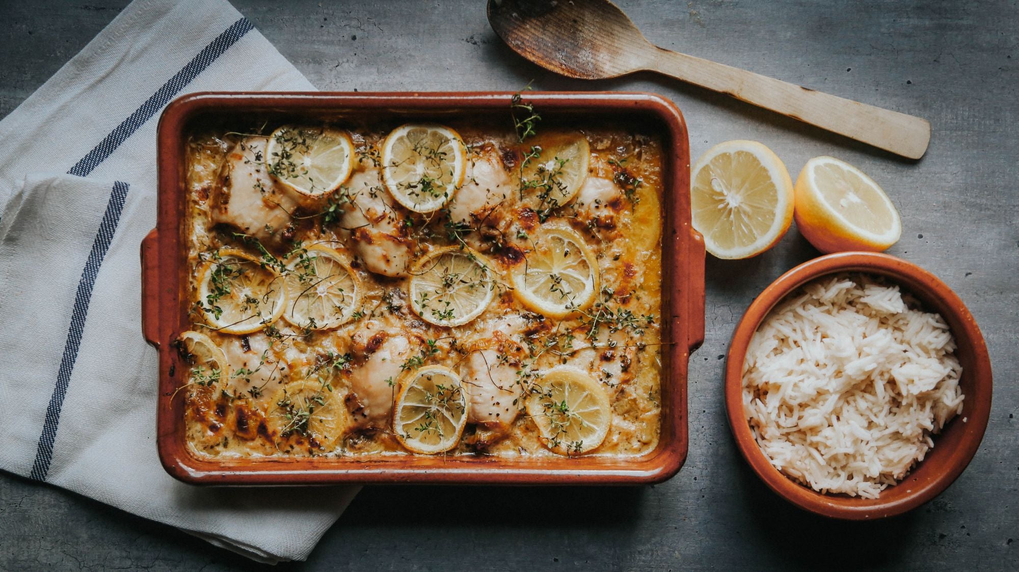 Creamy Lemon Chicken Bake