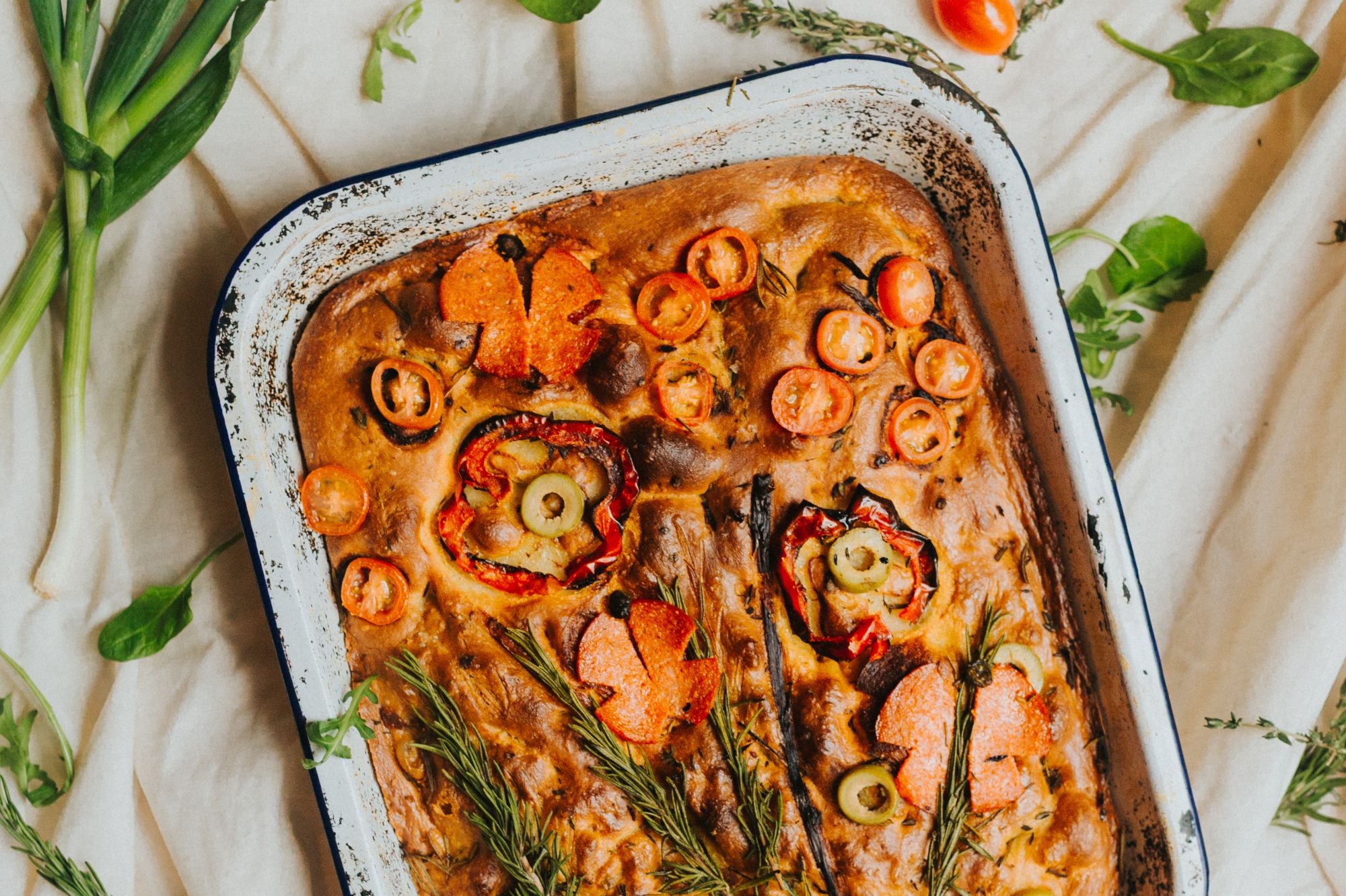 Decorated Focaccia Recipe