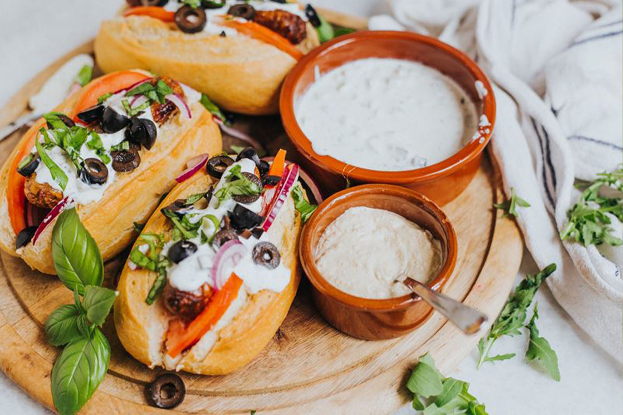 Greek-Style Hotdog Topping