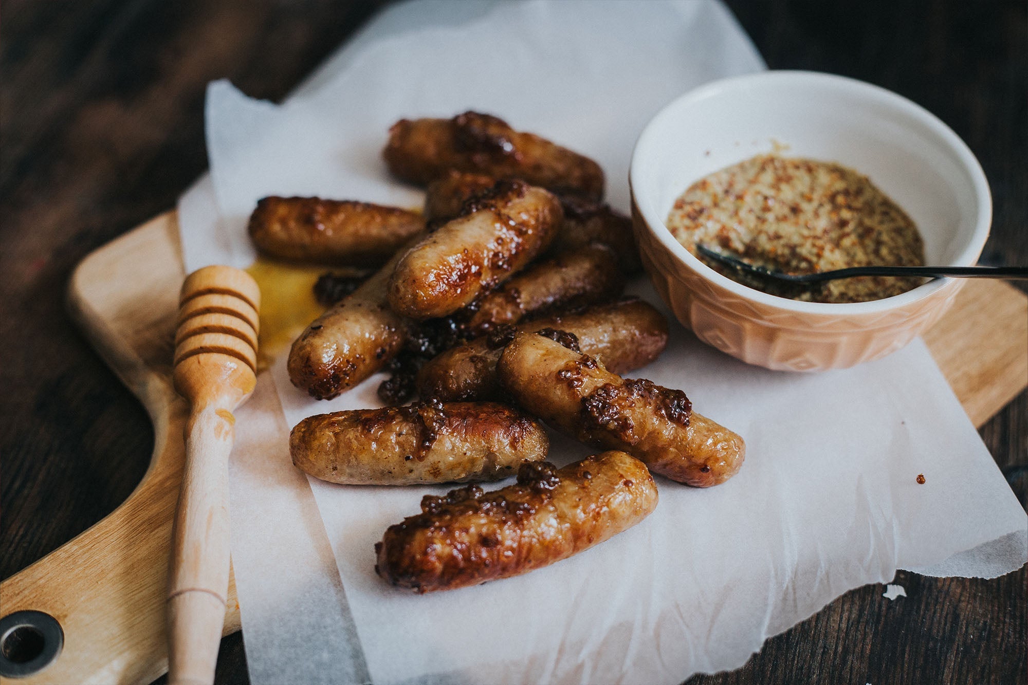 Honey & Mustard Cocktail Sausages
