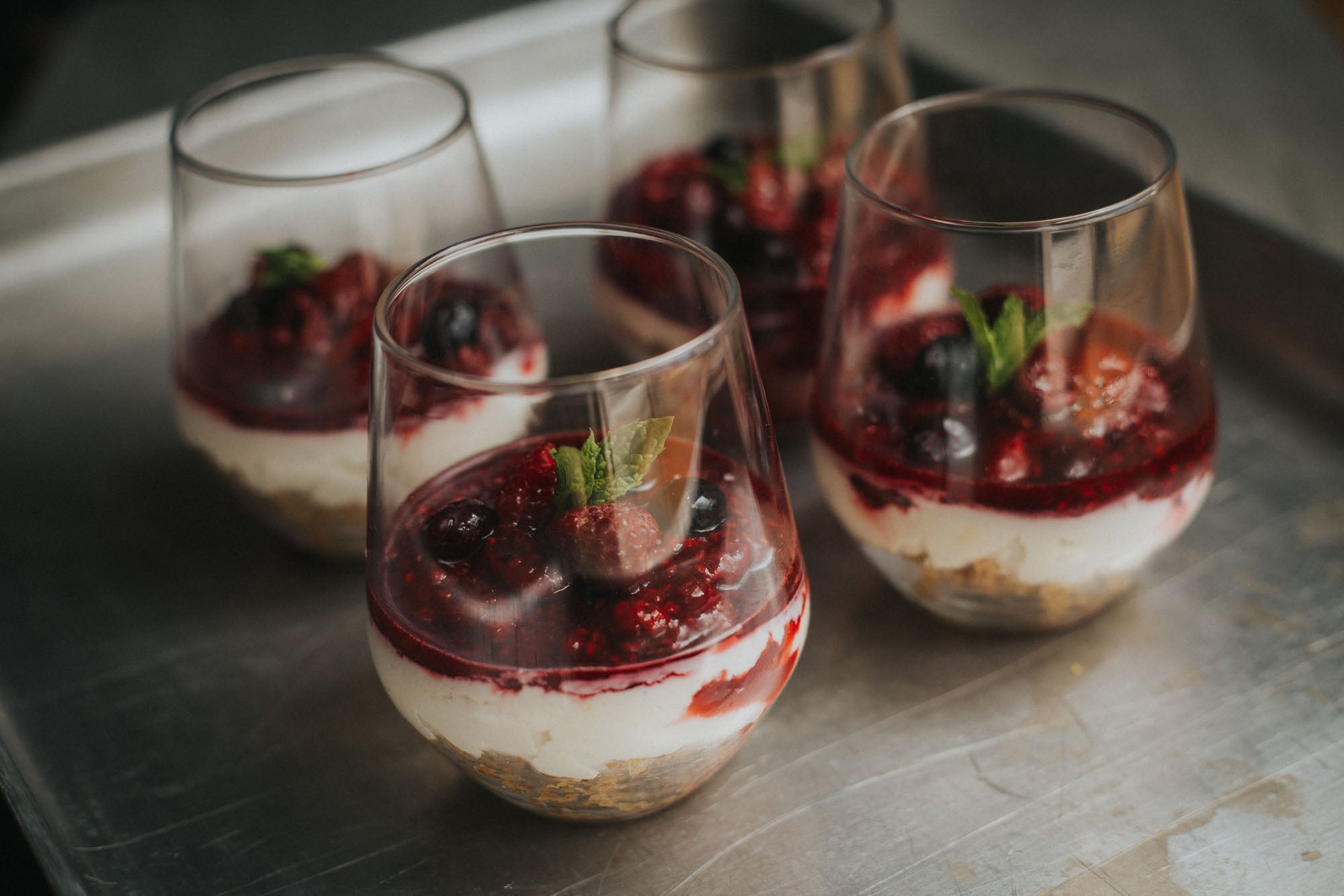 Honeyed Berry Cheesecakes Recipe