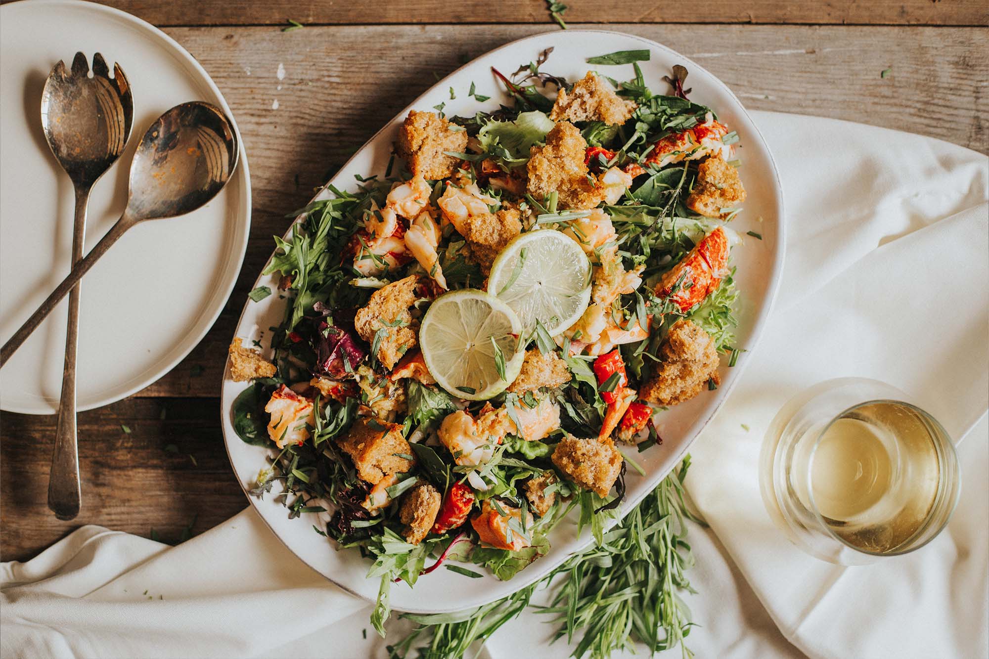 Lobster Sourdough Salad Recipe