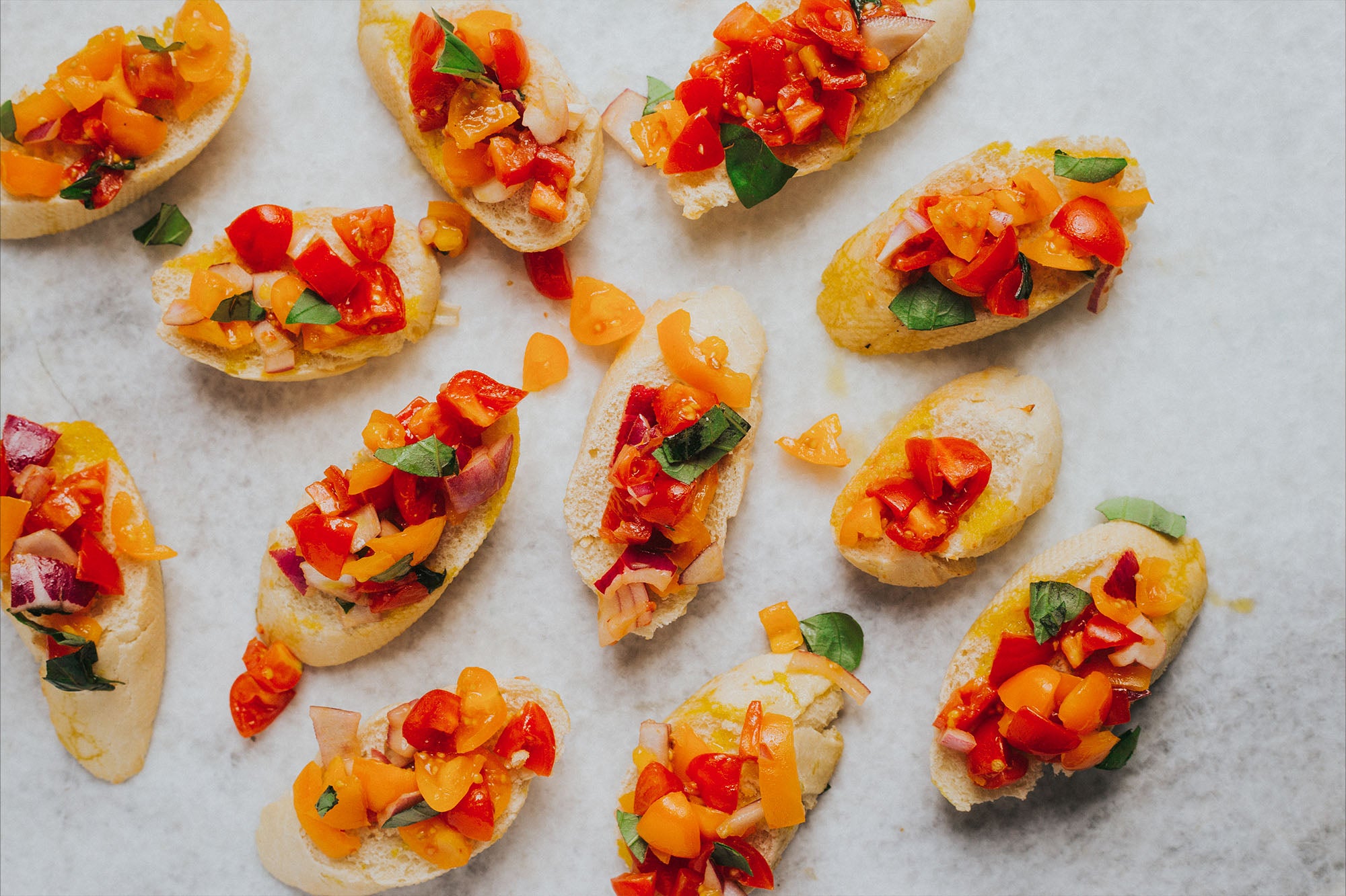 Mixed Tomato Bruschetta