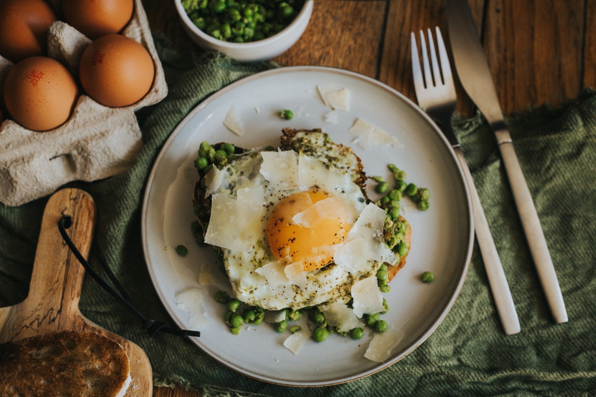 Pesto Peas & Egg on Toast Recipe