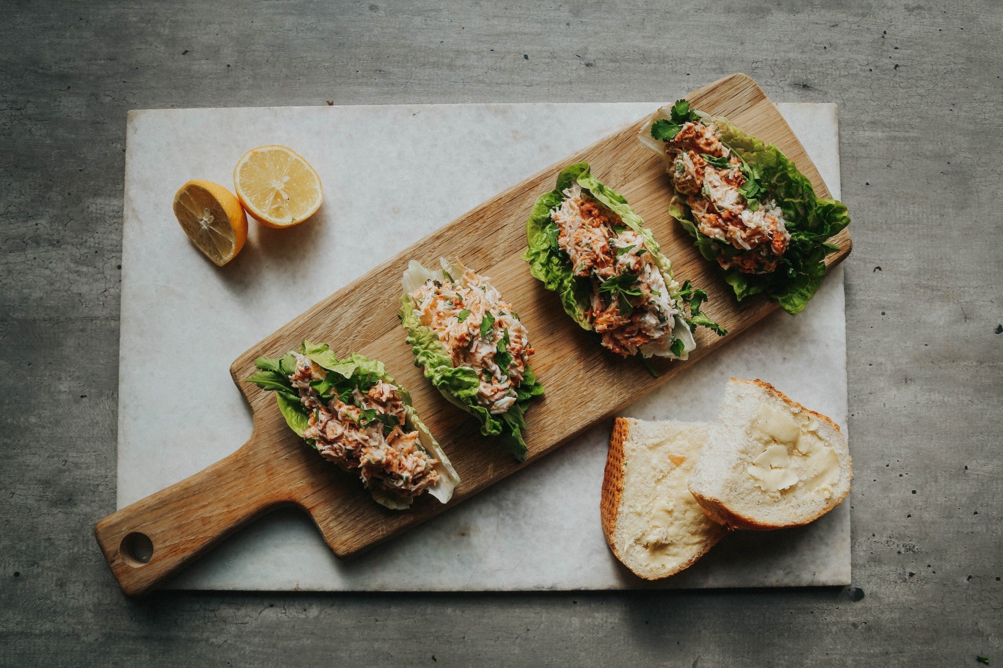 Quick Lemony Crab Salad