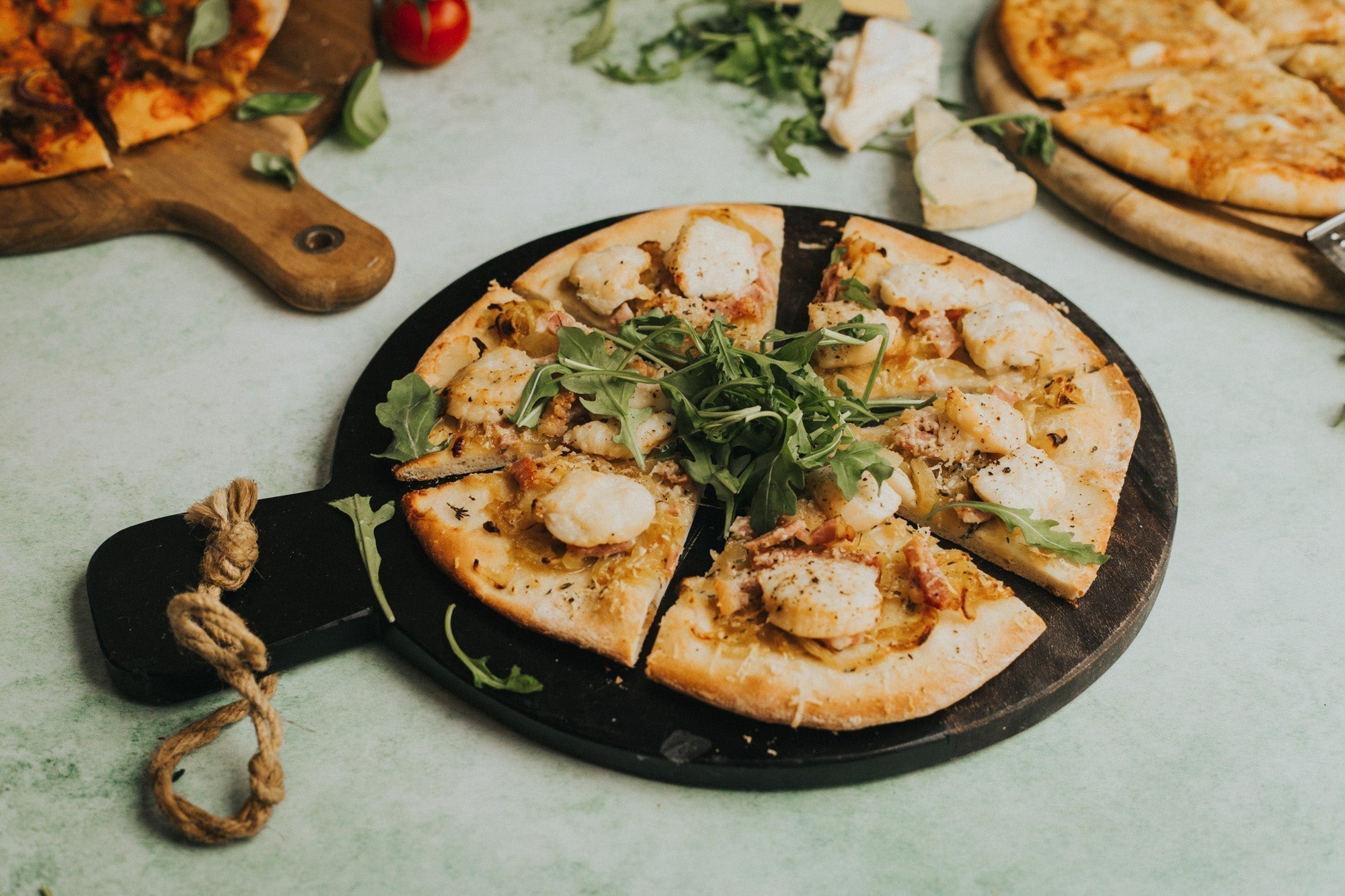 Scallops & Bacon Pizza