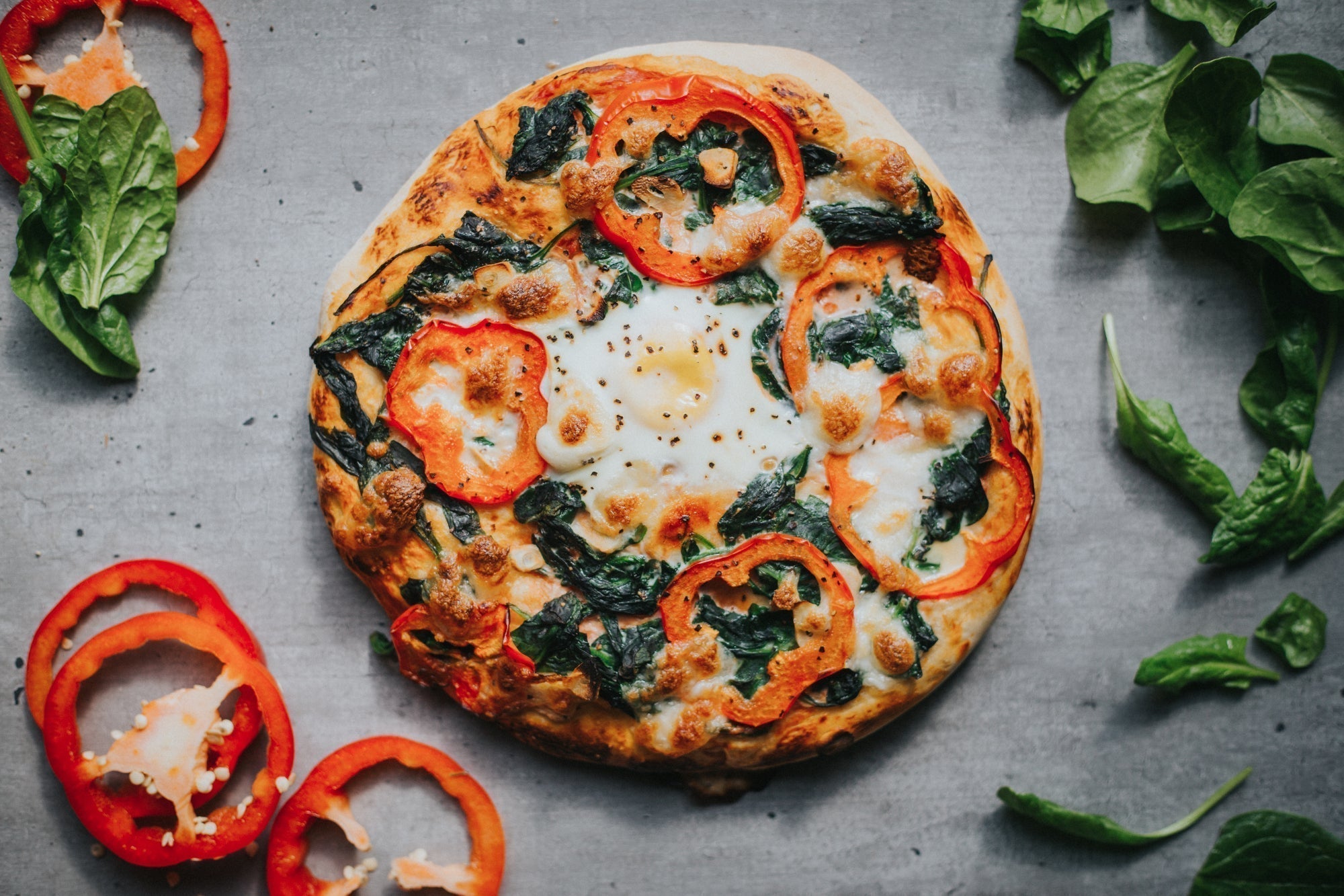 Spinach & Egg Pizza Recipe