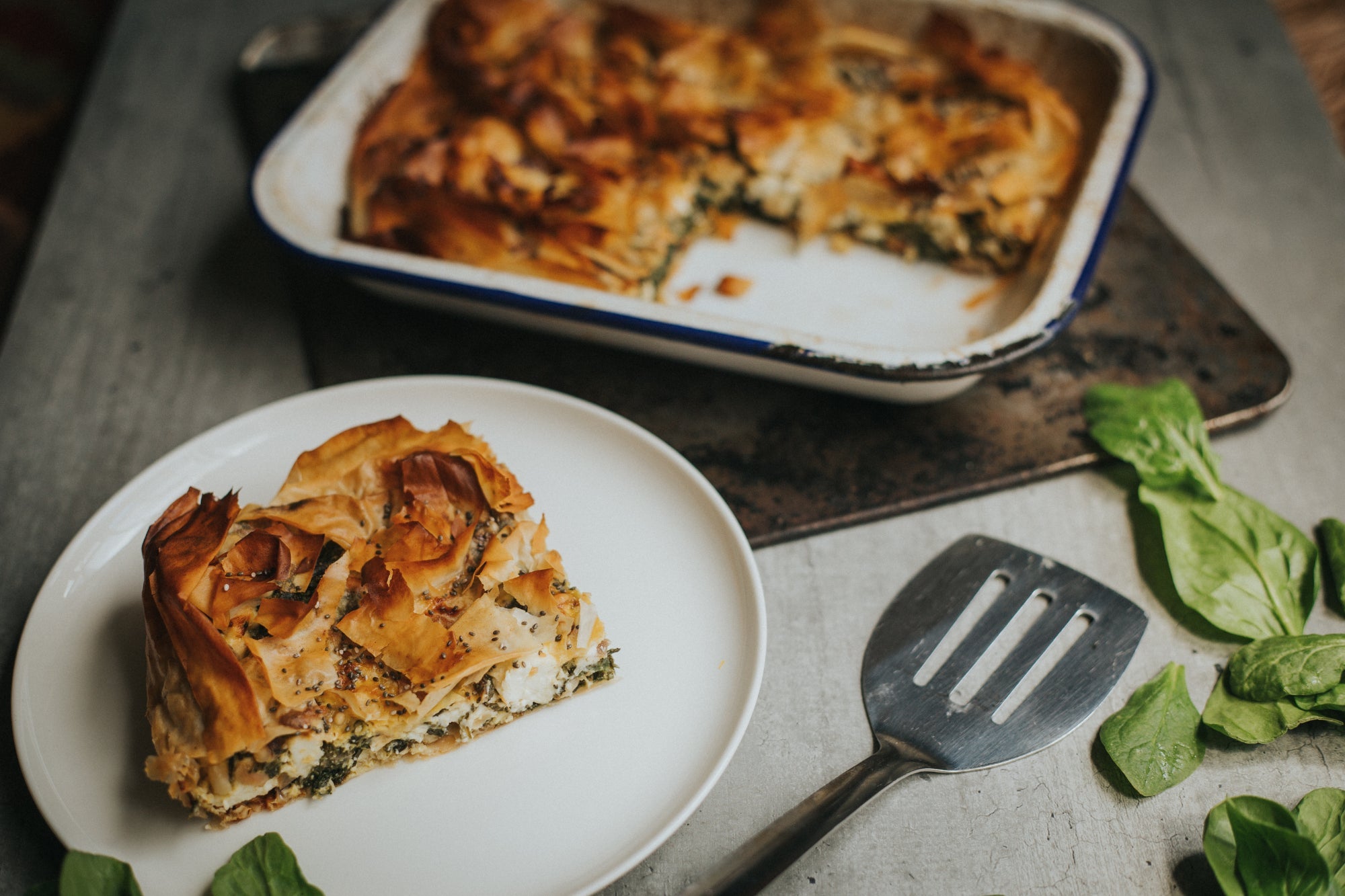Spinach & Feta Filo Pie Recipe