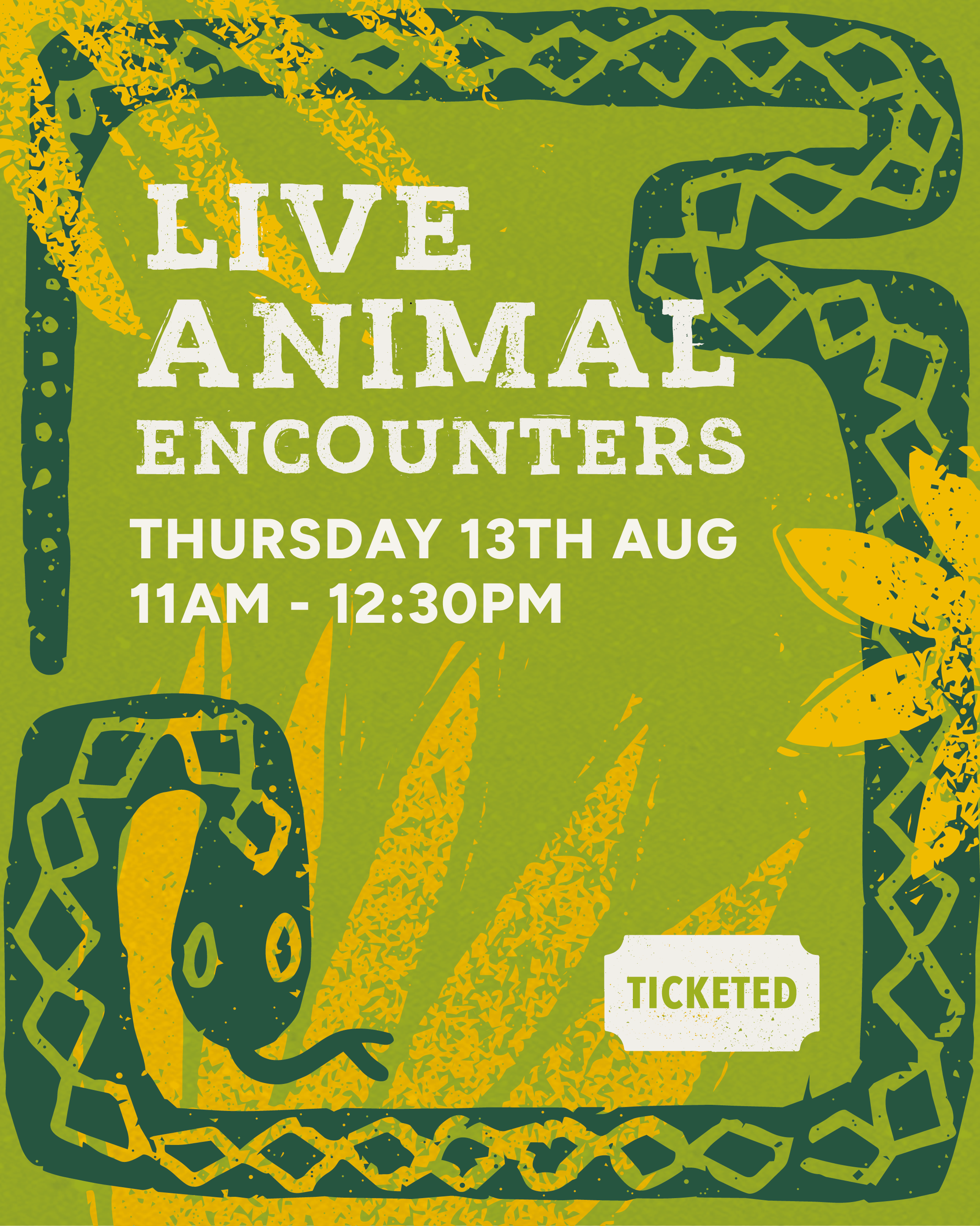 Live Animal Encounter | Thursday 13th August