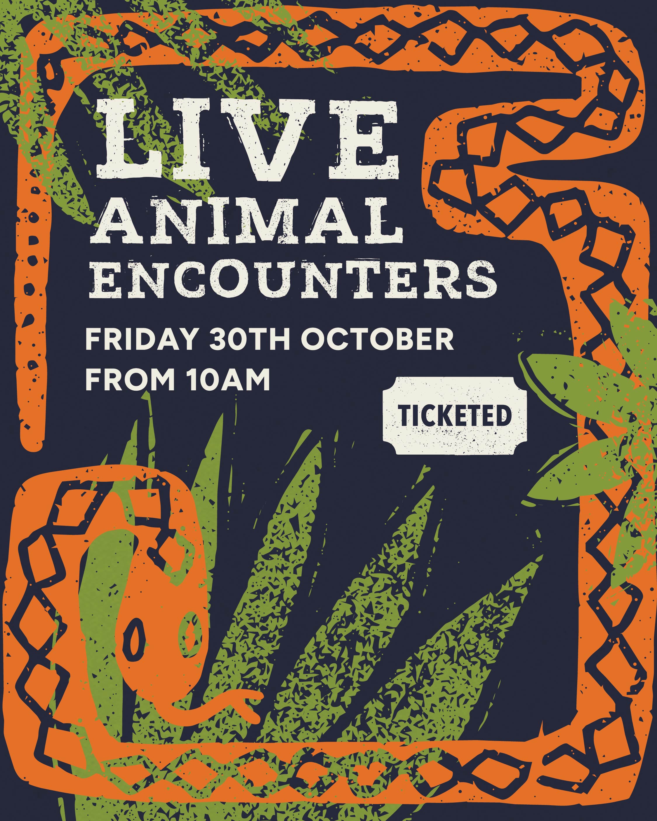 Live Animal Encounters | Friday 30th October