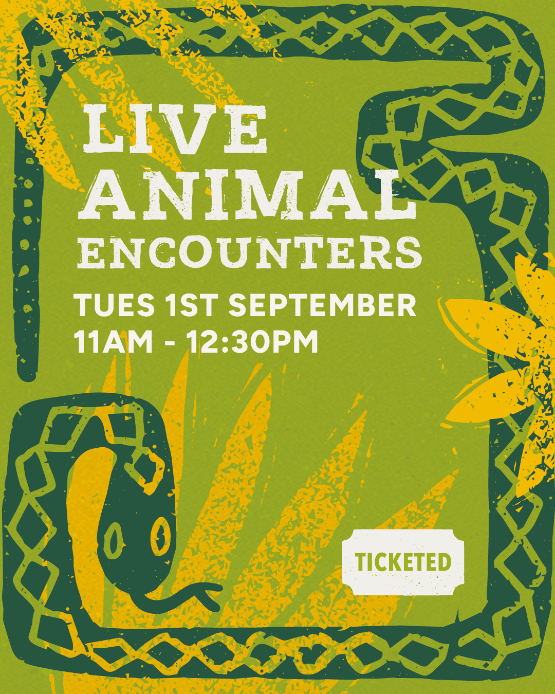 Live Animal Encounter | Tuesday 1st September