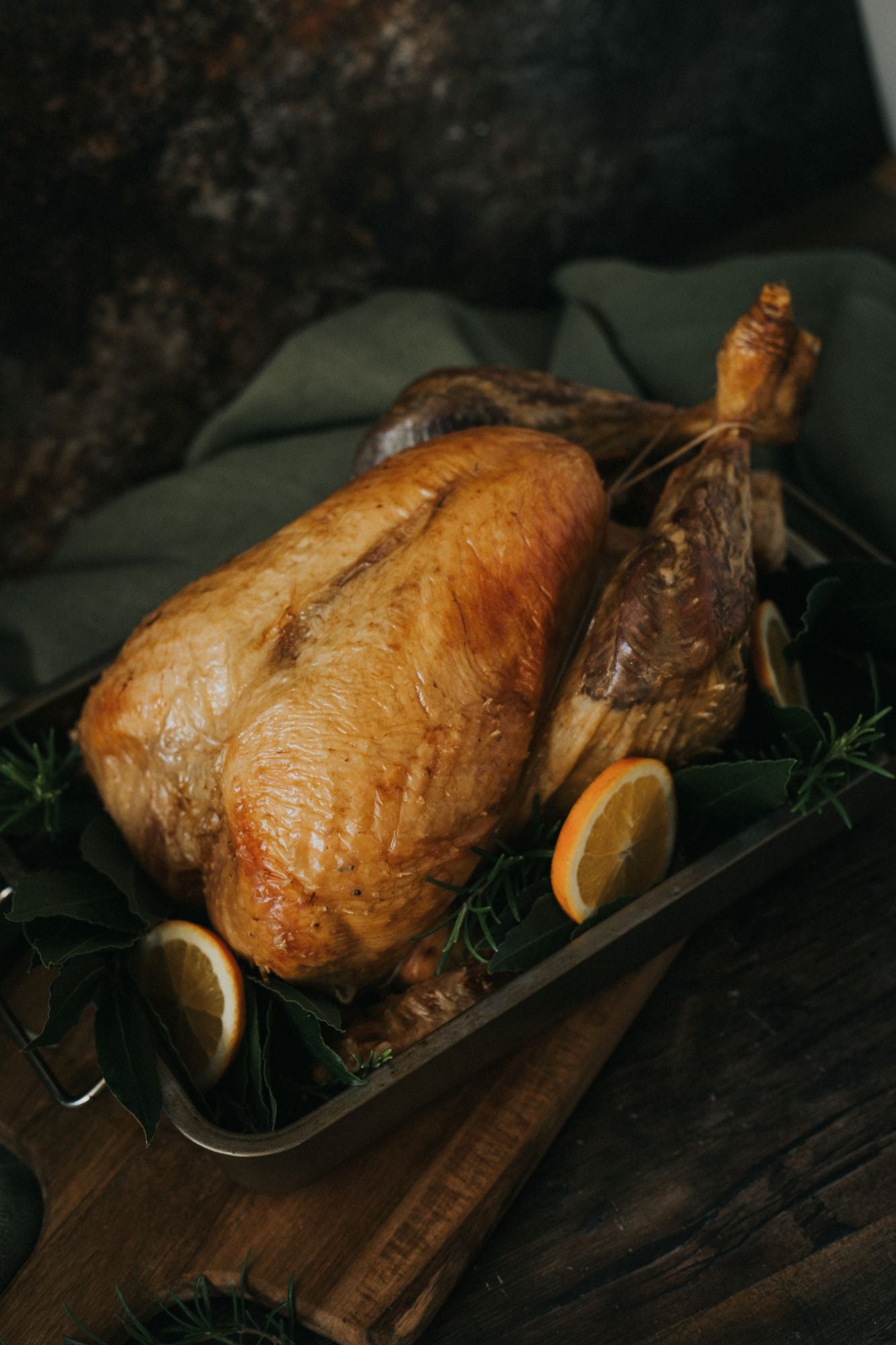 Bronze Free-Range Whole Turkey with Sage And Red Onion Stuffing