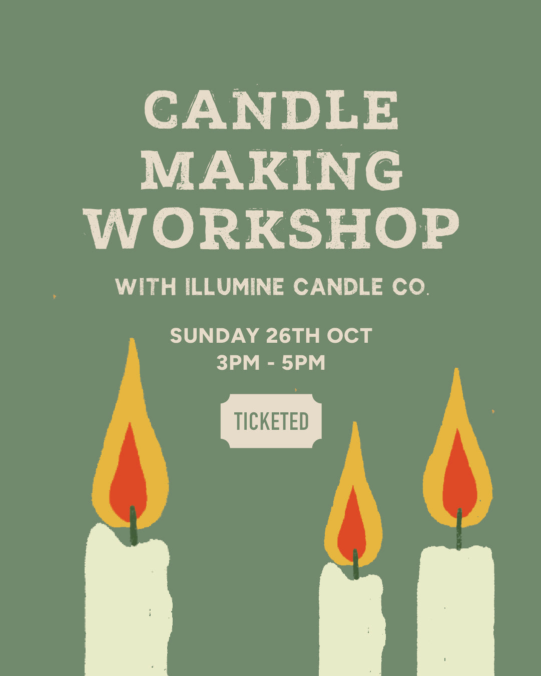Christmas Candle Workshop with Illumine Candle Co | Sunday 26th October