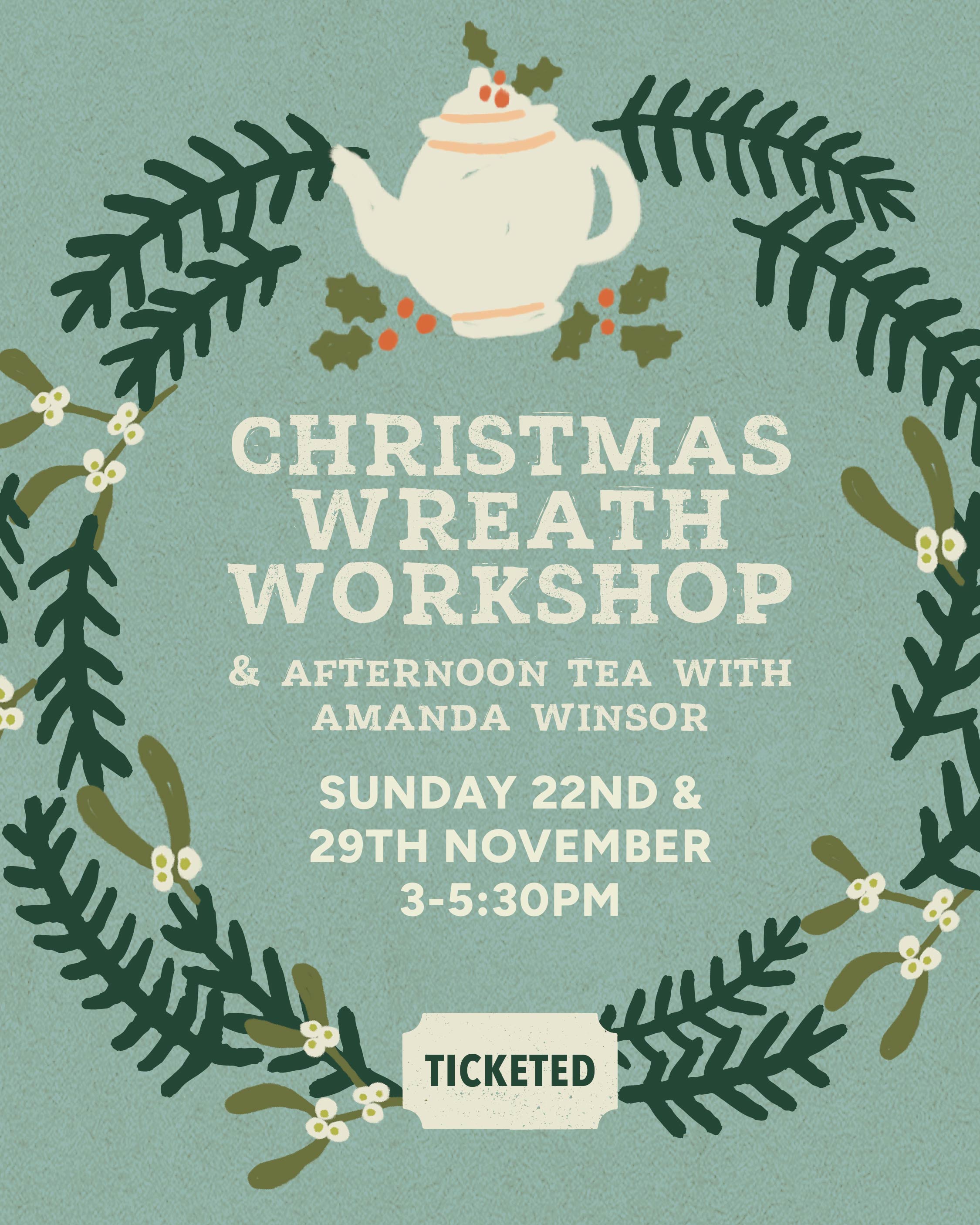Christmas Wreath Making & Afternoon Tea | Sunday 29th November