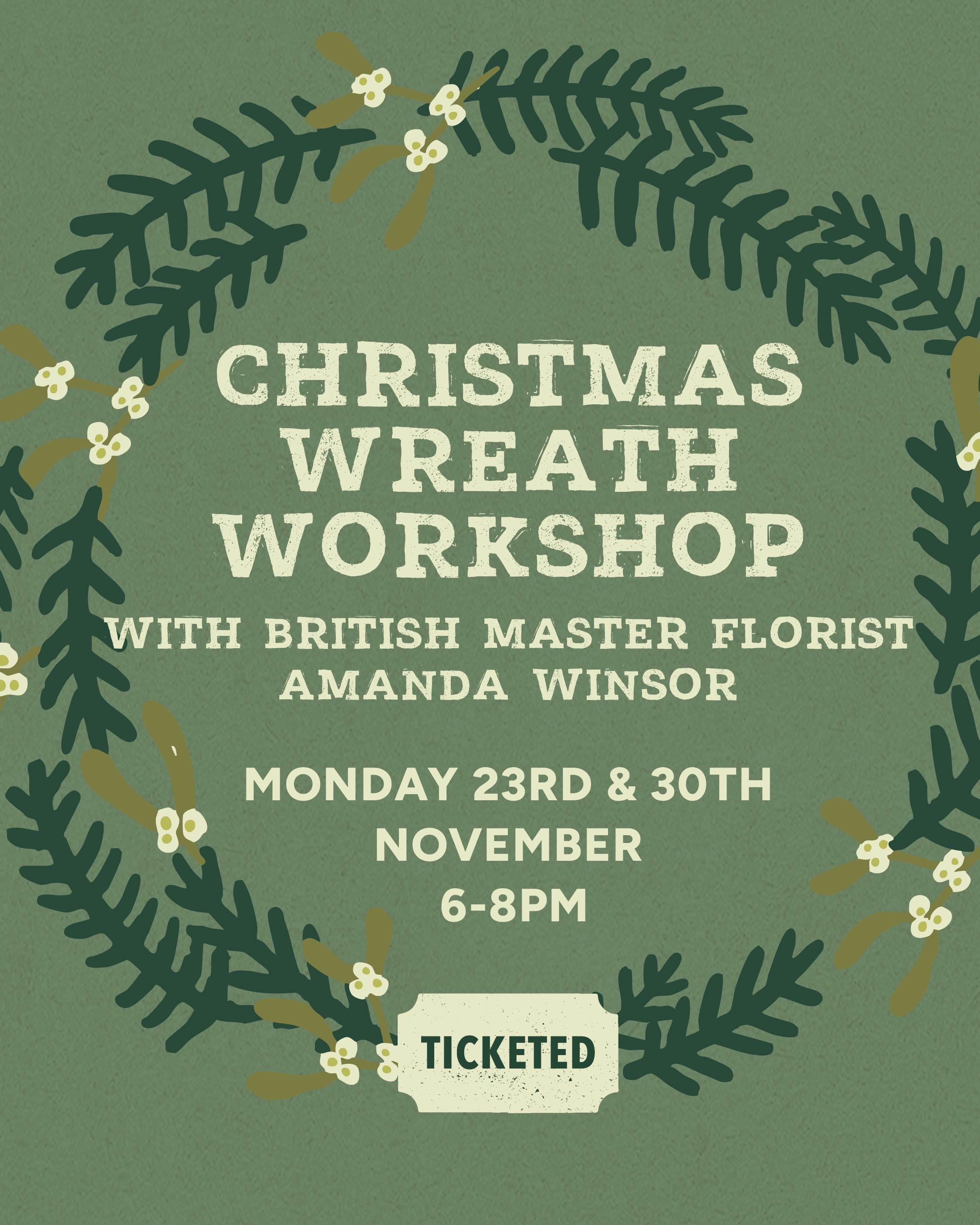 Christmas Wreath Making Evening | Sunday 23rd November