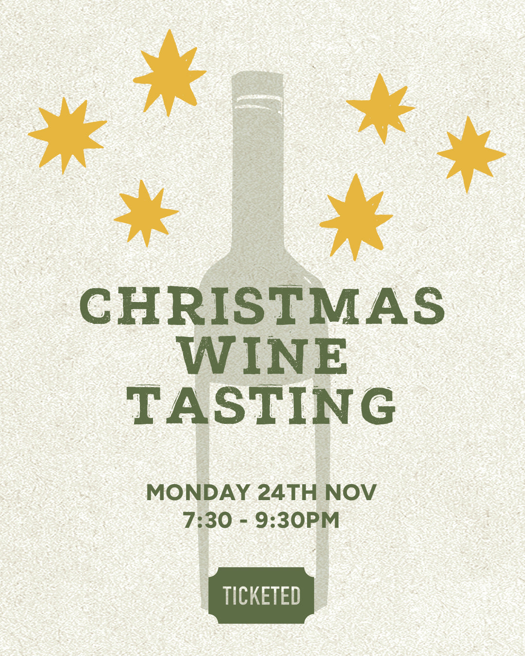 Christmas Wine Tasting | Monday 24th November