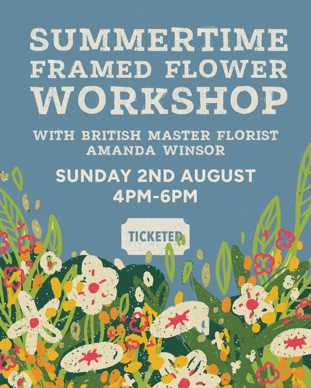 Summertime Framed Flower Workshop | Sunday 2nd August