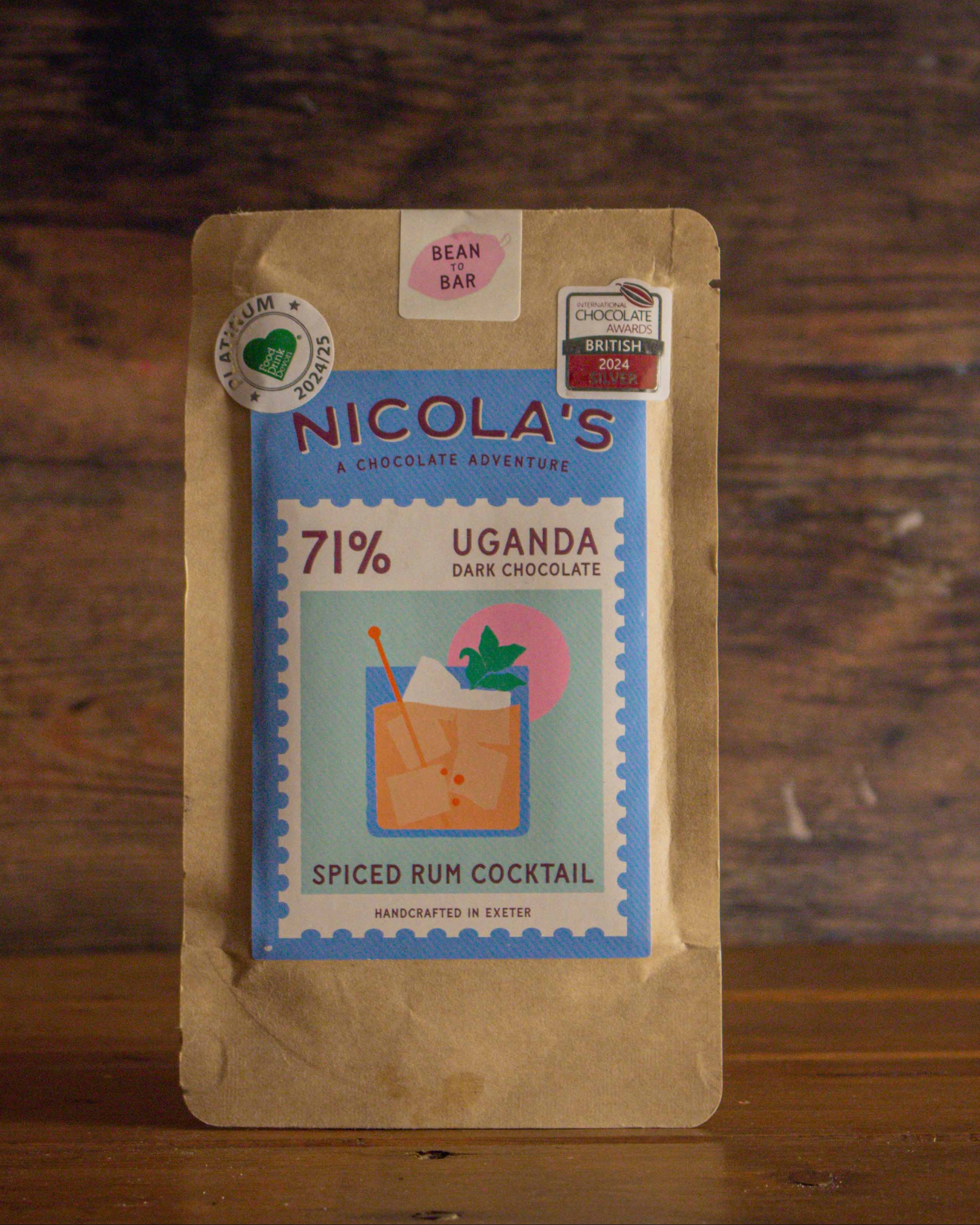 Nicola's Chocolate - Rum Cocktail - 71% Cocoa