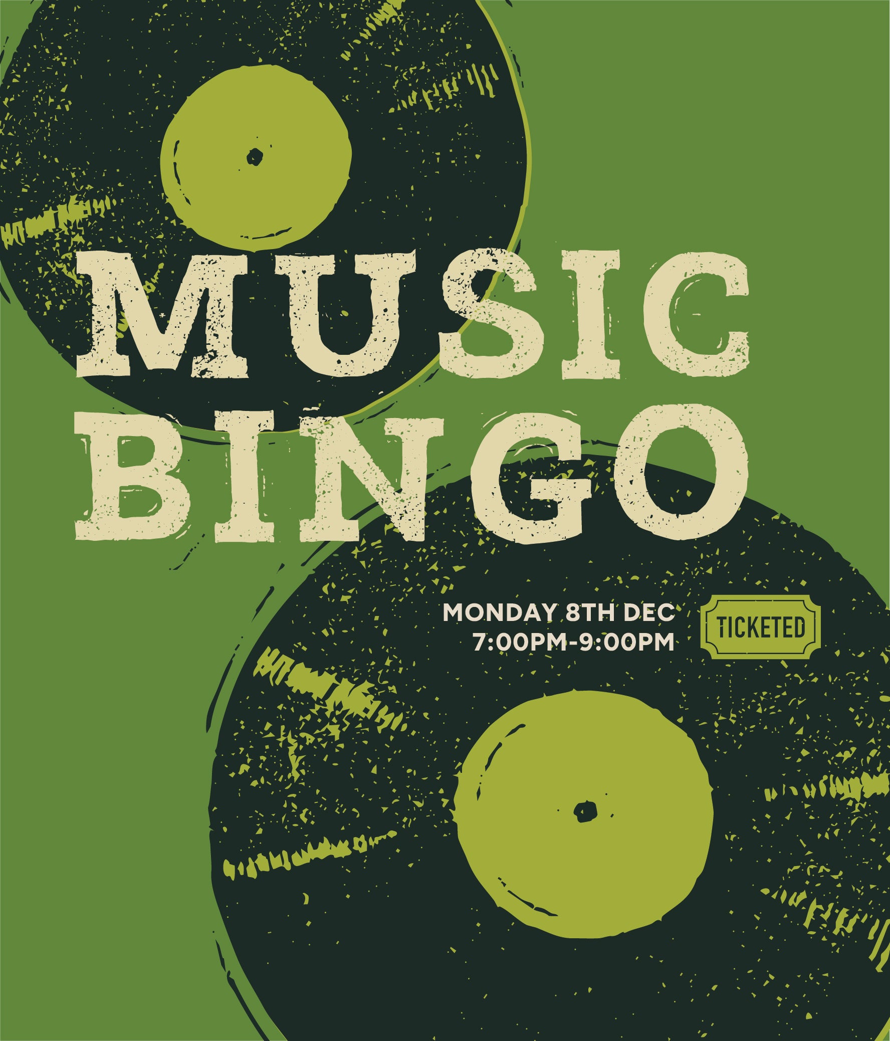 Music Bingo | Monday 8th December