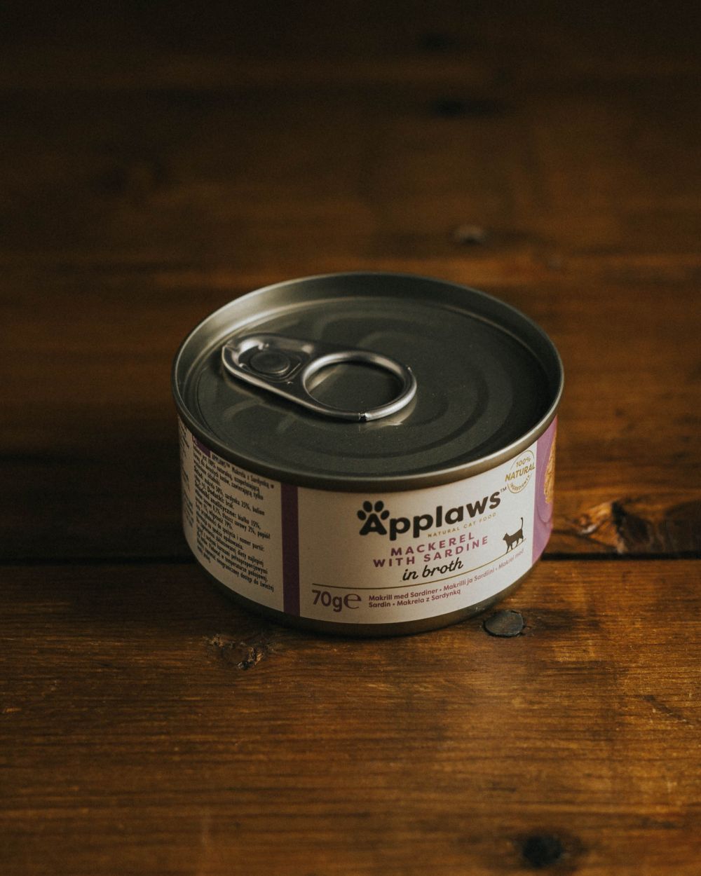 Mackerel with Sardine in Broth Natural Wet Cat Food (70g)