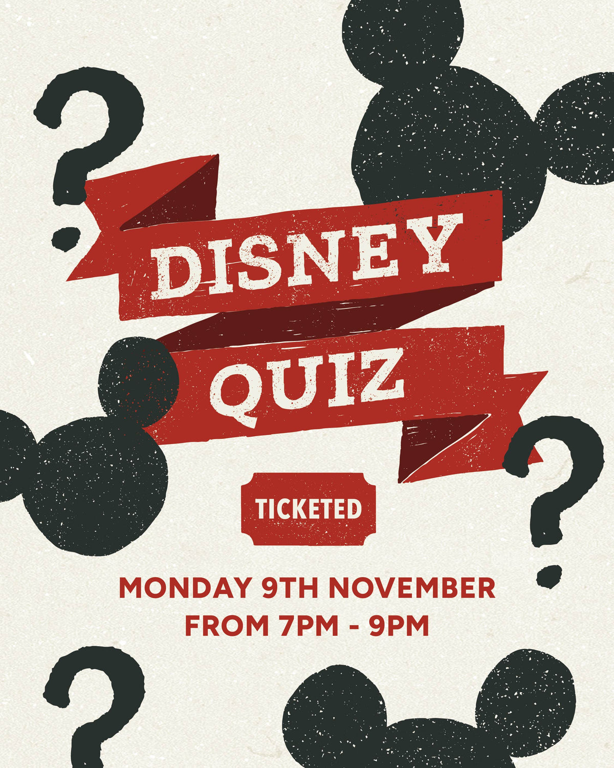 Disney Quiz | Monday 9th November