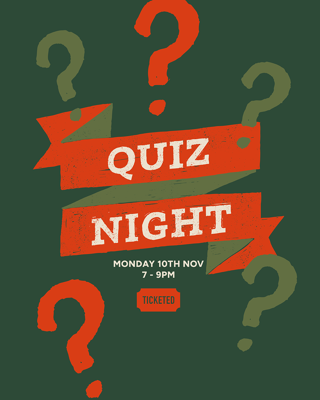 Greendale Quiz Night | Monday 10th November