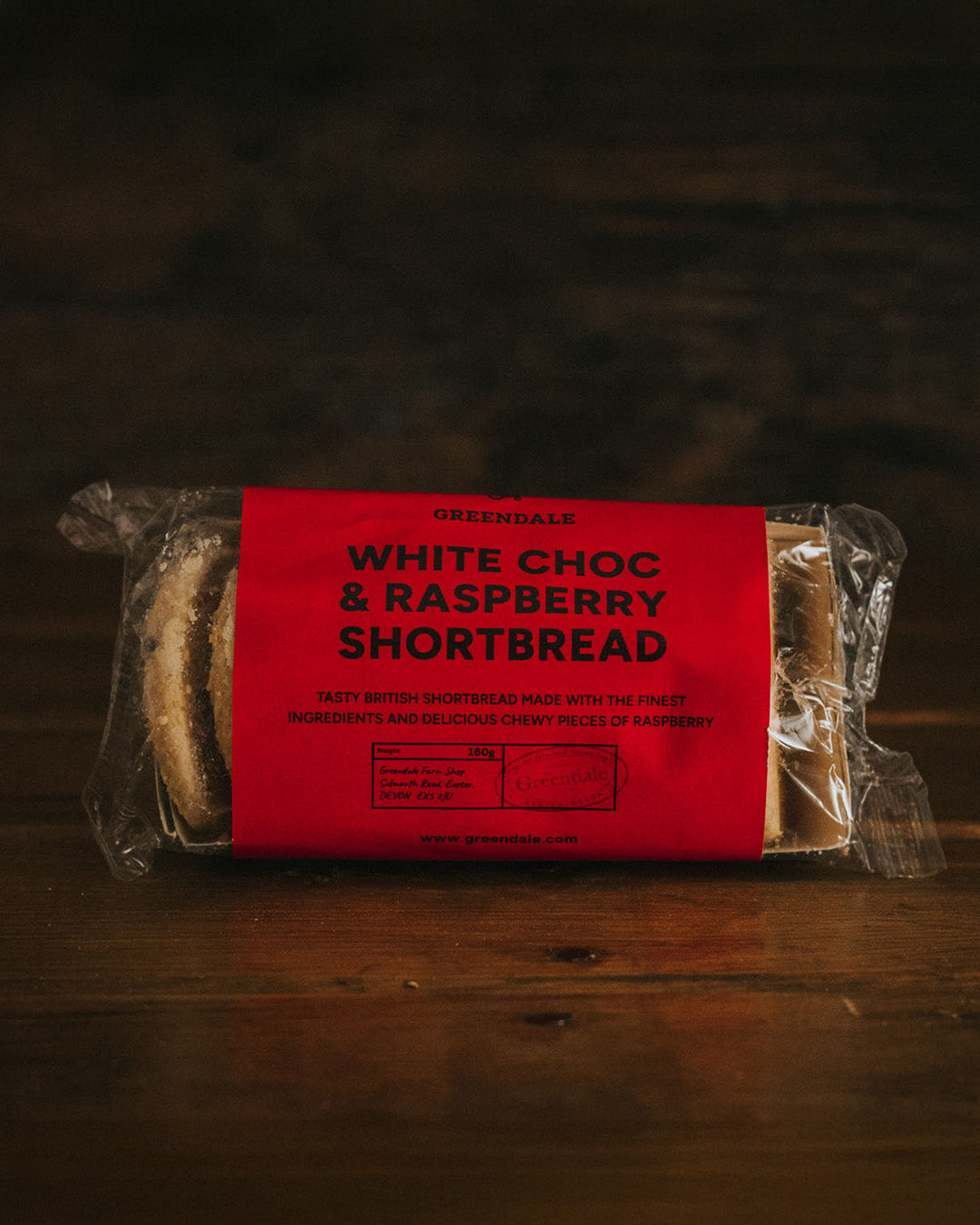 Greendale White Chocolate & Raspberry Shortbread