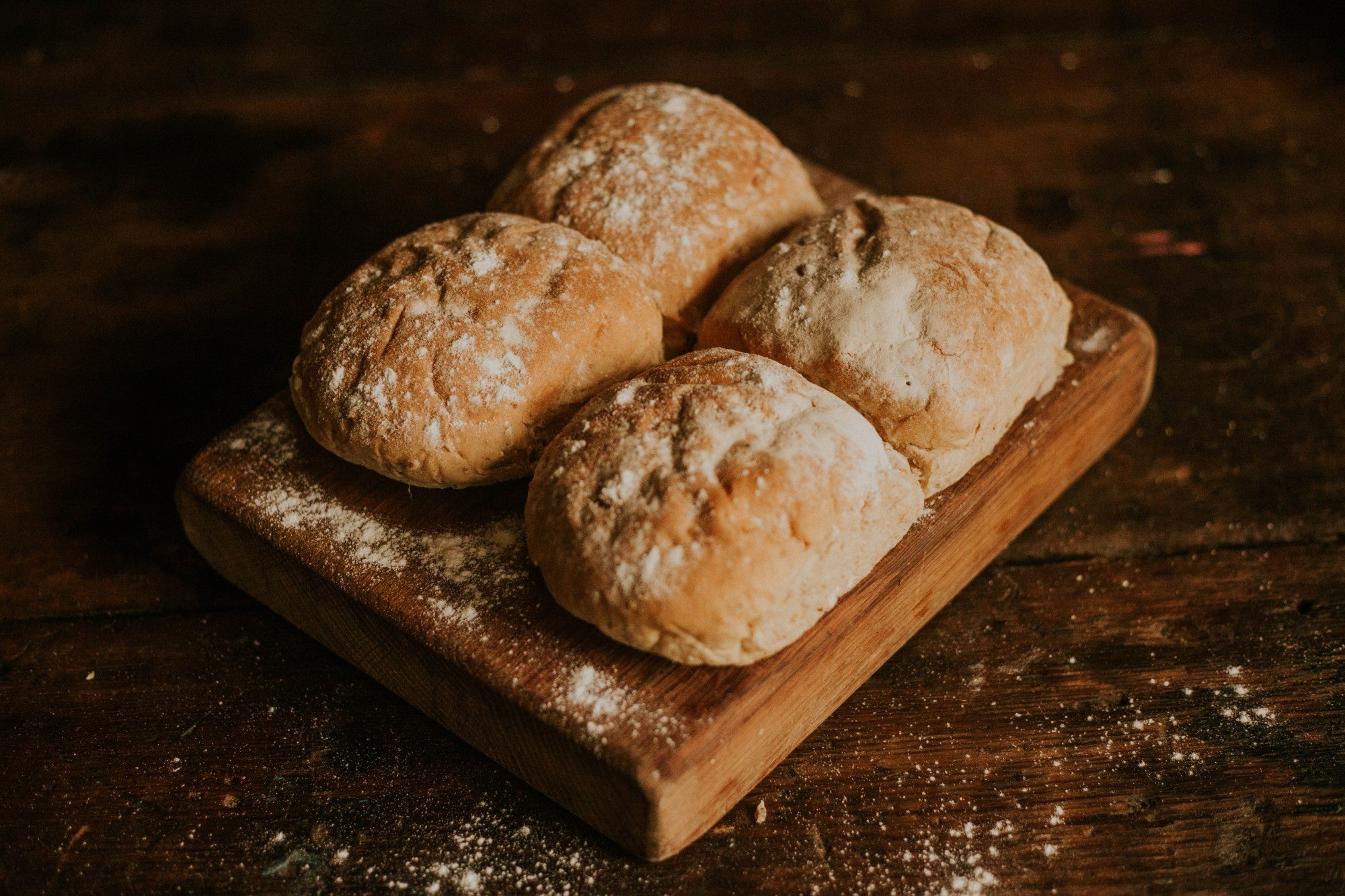 Crusty Cob White Burger Baps