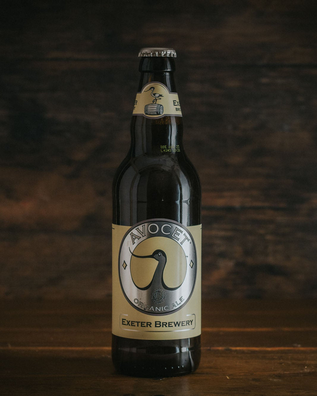 A 500ml bottle of Exeter Brewery Avocet.