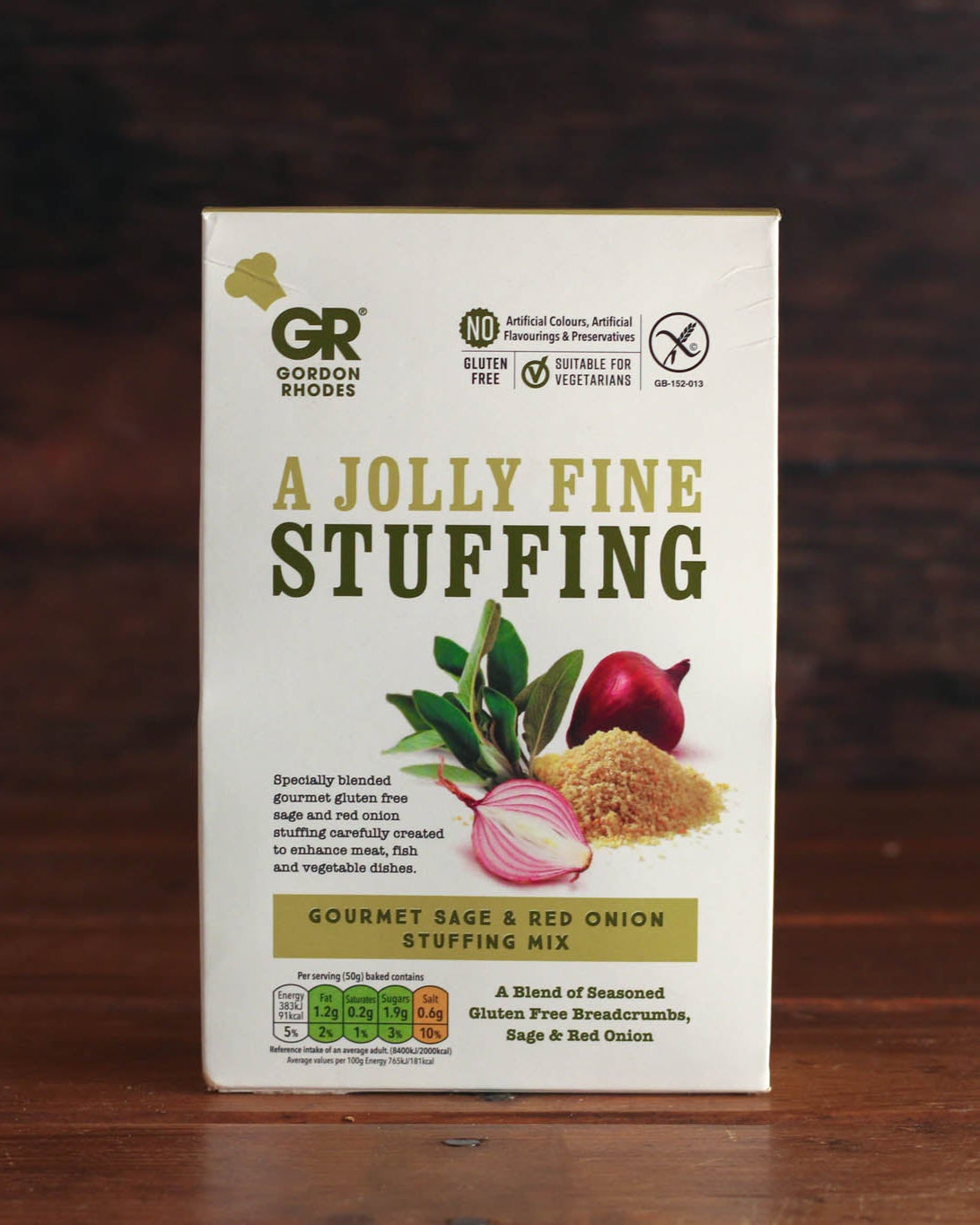 Gordon Rhodes Sage And Red Onion Stuffing (Gluten Free)