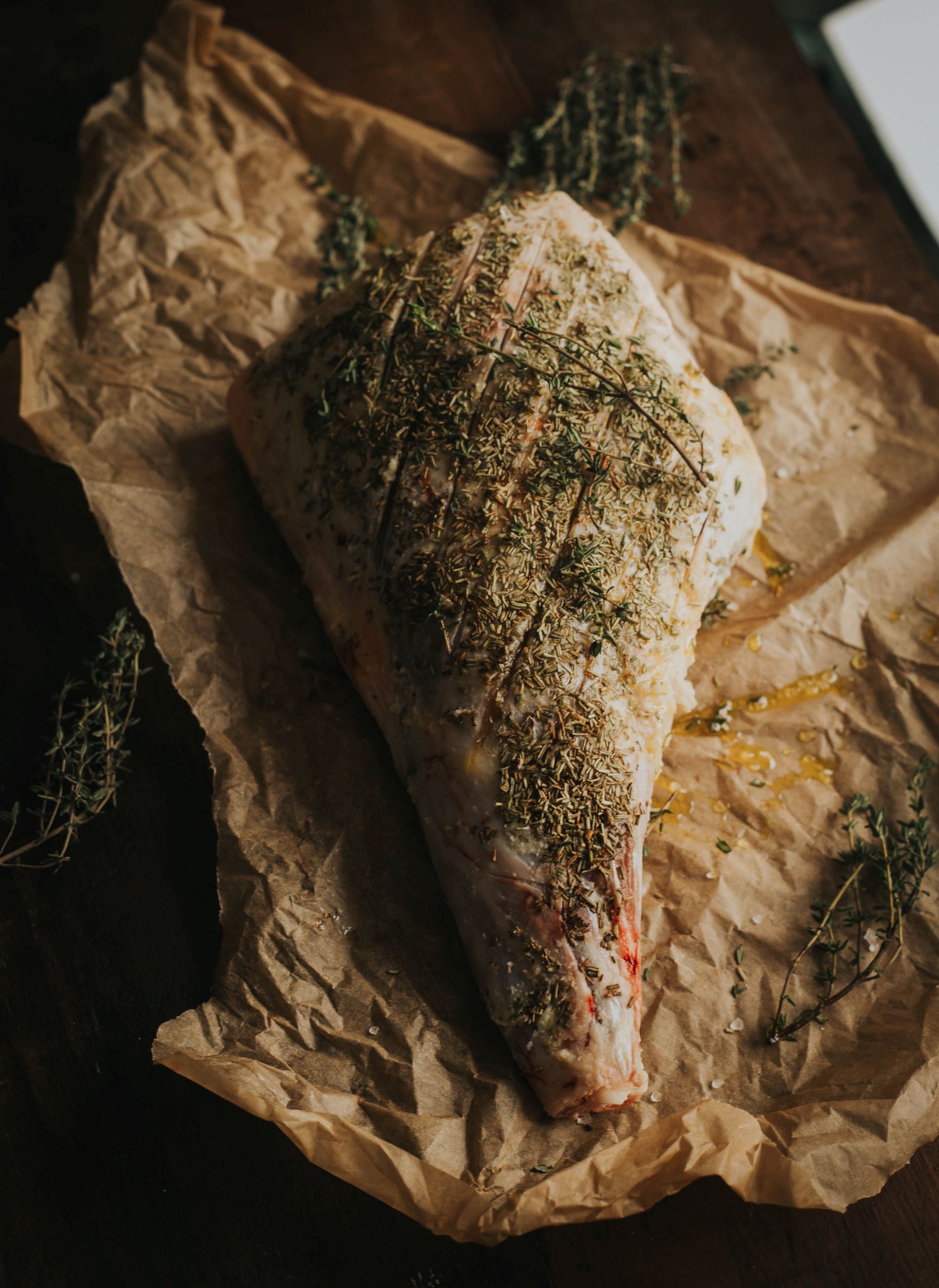 Leg of Lamb With Rosemary & Garlic