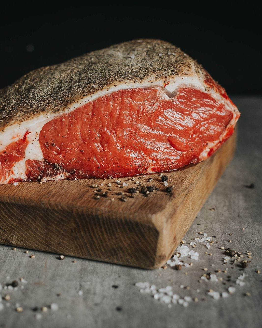 Sirloin Roast Beef with Salt & Pepper Crust