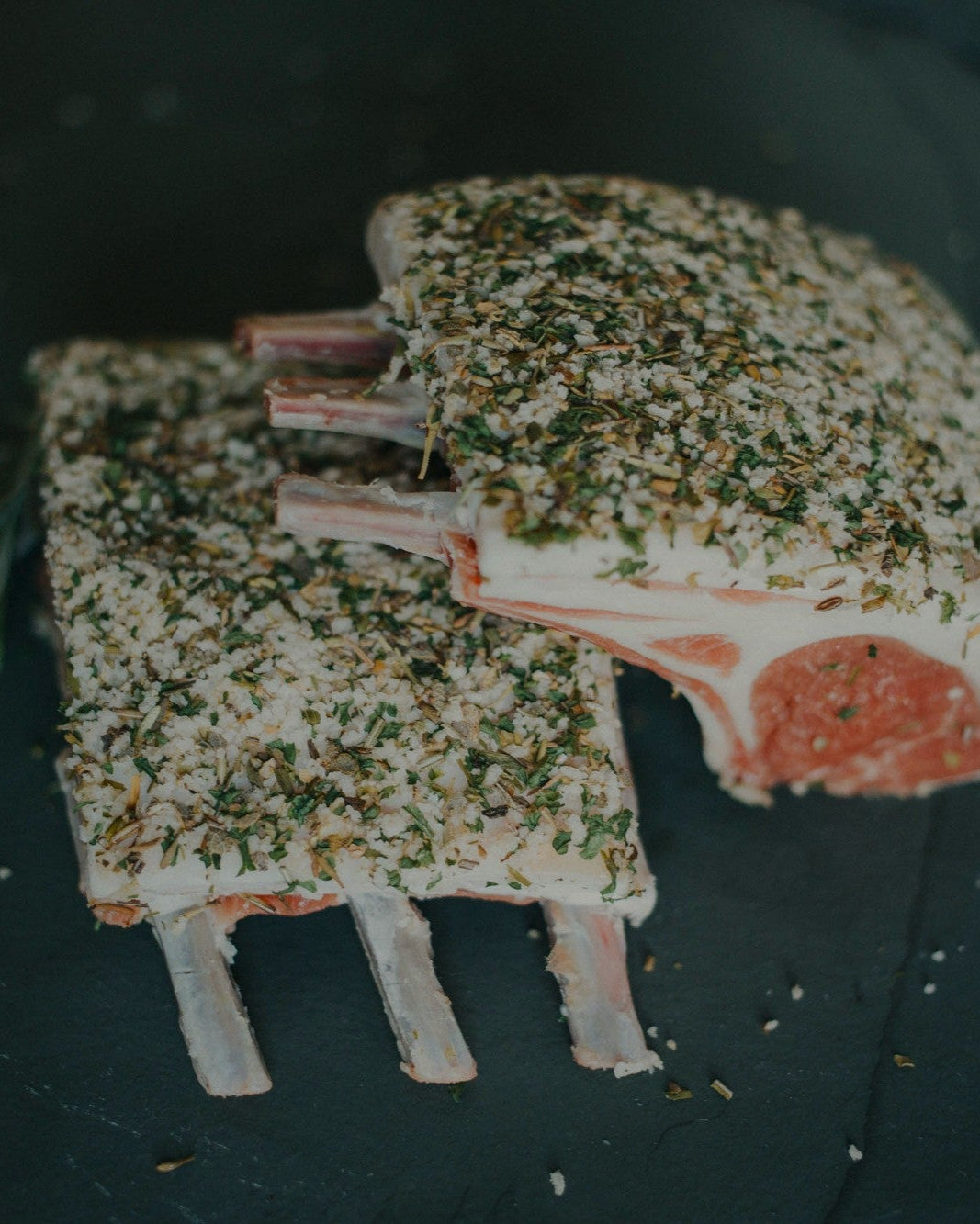 Greendale Three-Bone Rack of Lamb With Herb Crust