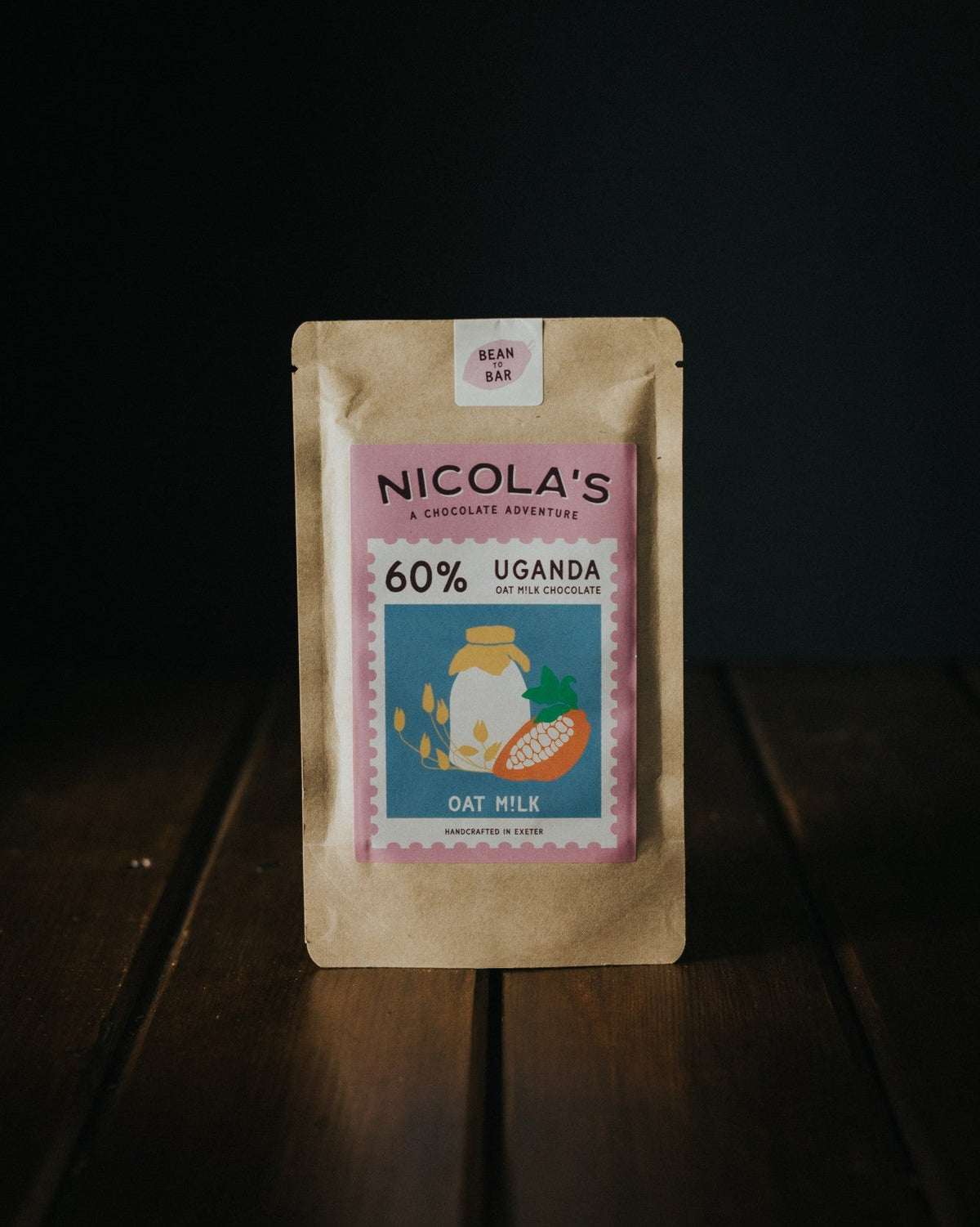 Nicola's Chocolate - Uganda - Oat Milk - 60% Cocoa
