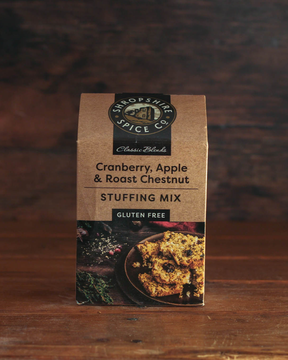 Shropshire Spice Co Gluten Free Cranberry, Apple & Roast Chestnut Stuffing Mix