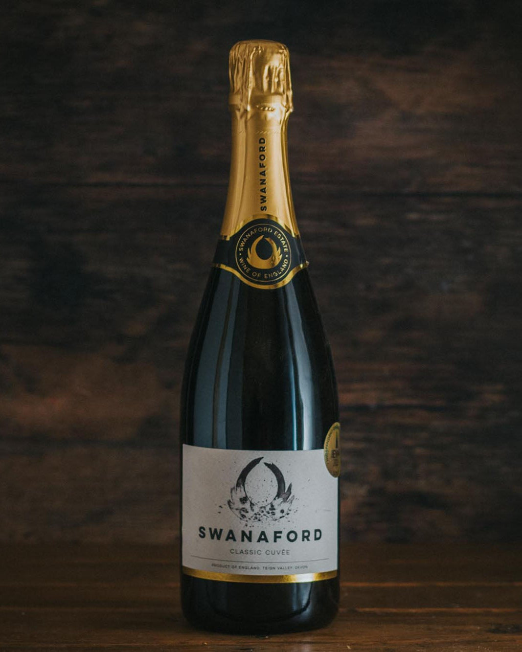 A bottle of Swanaford Classic Cuvée.