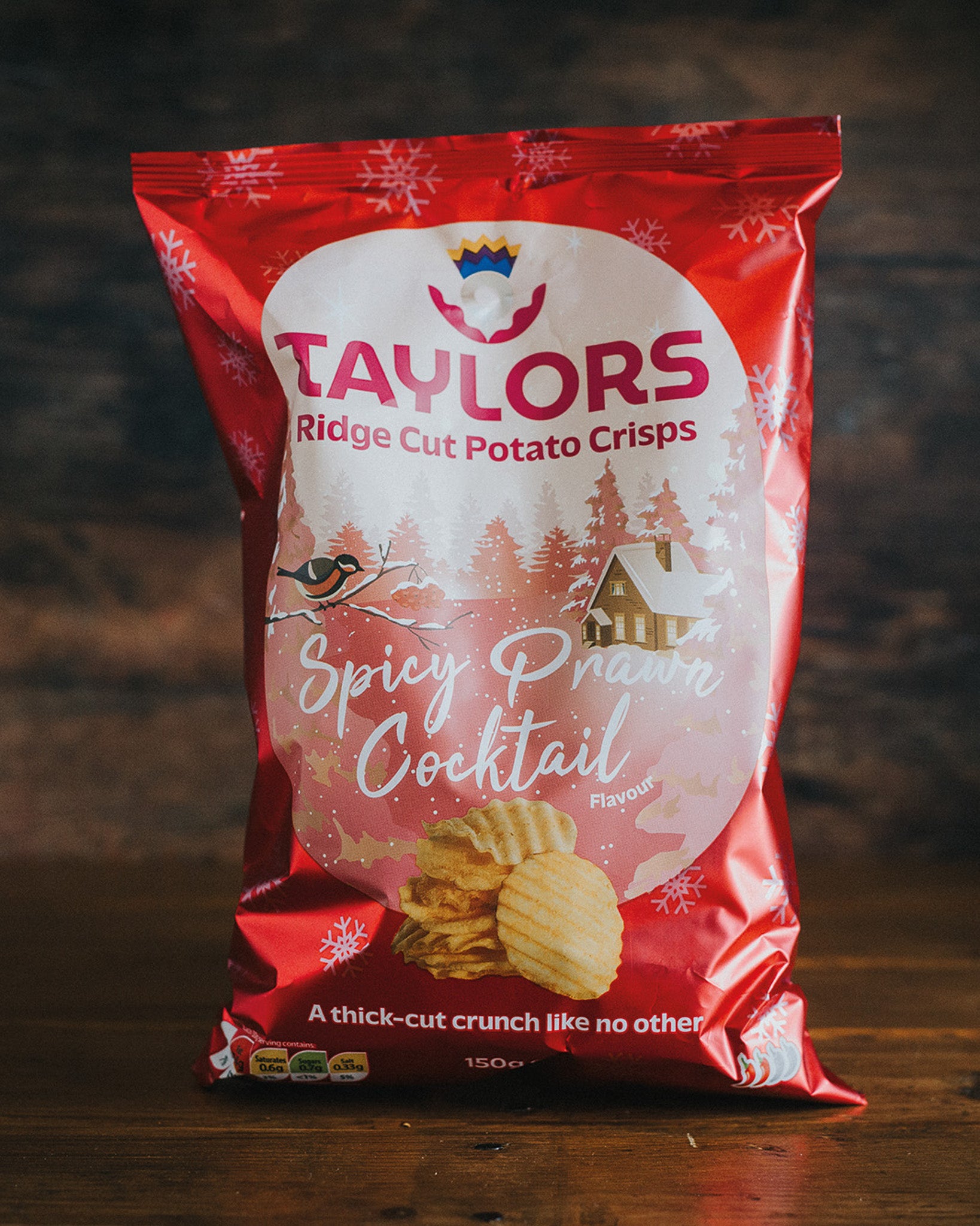 Taylor's Spicy Prawn Cocktail Flavour Ridge-cut Crisps