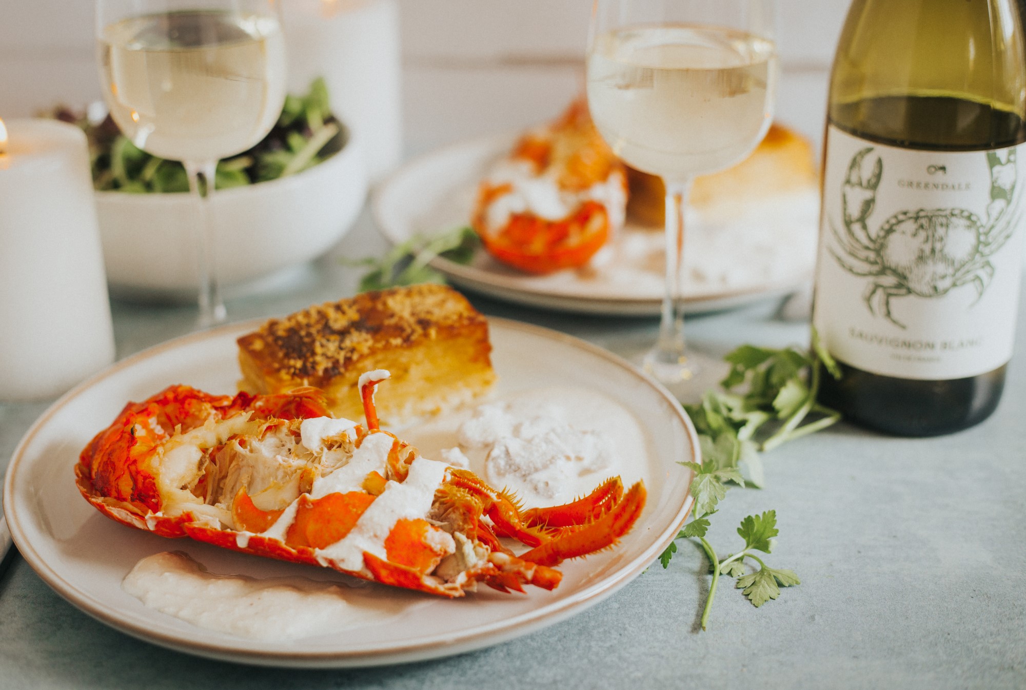 Greendale Lobster with Lyonnaise Potatoes