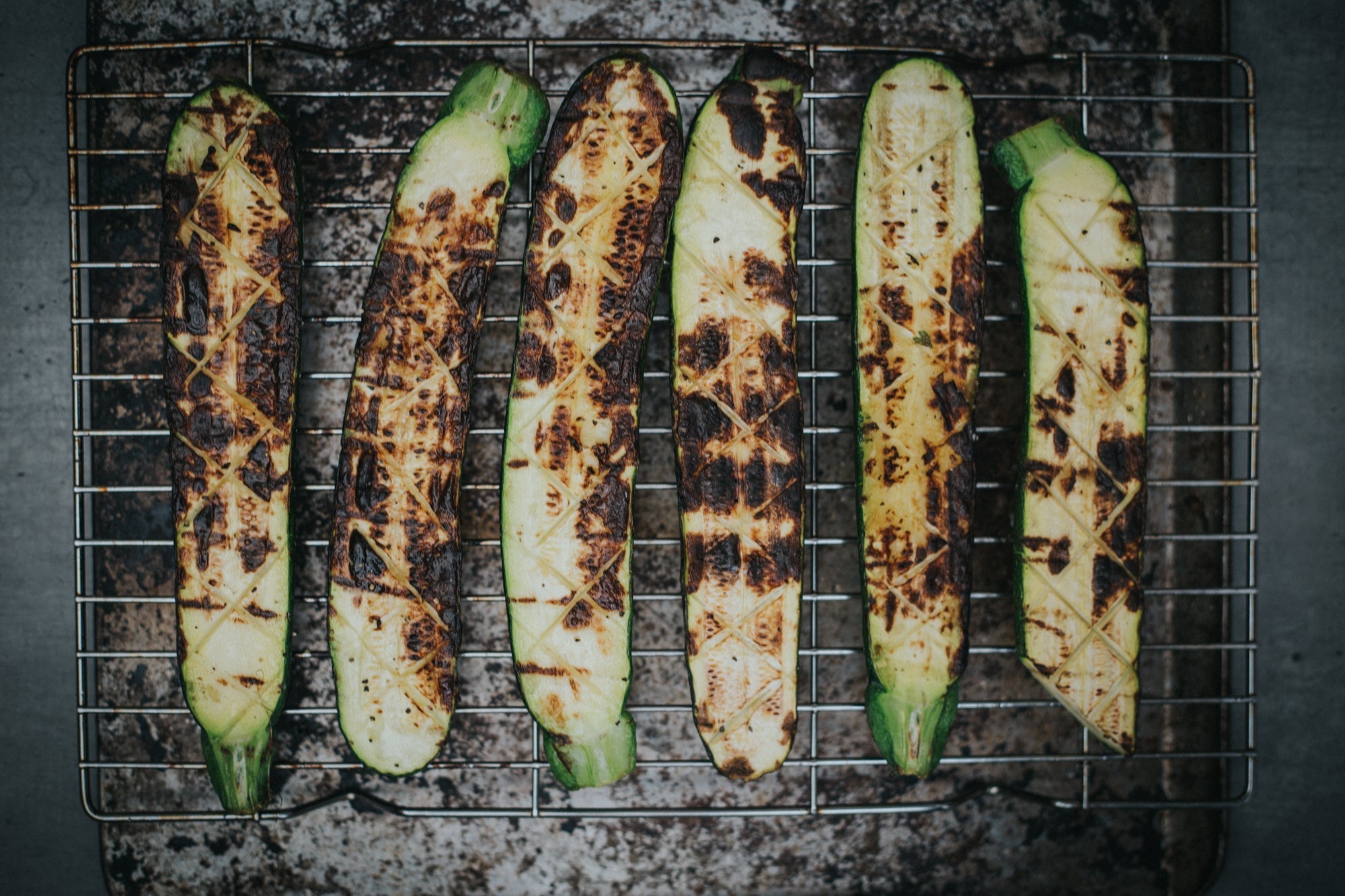 Barbecued Courgettes
