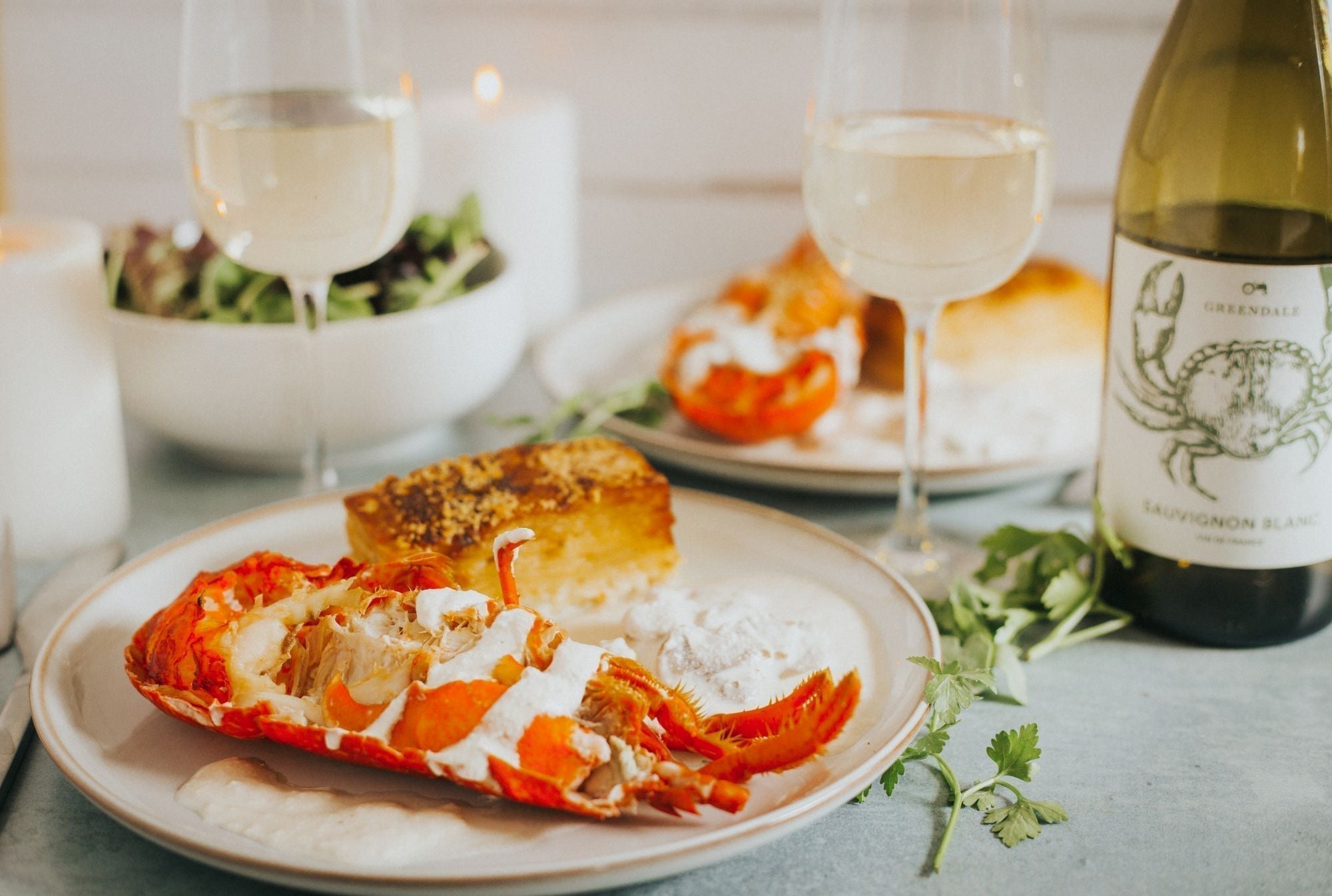 Greendale Lobster with Lyonnaise Potatoes