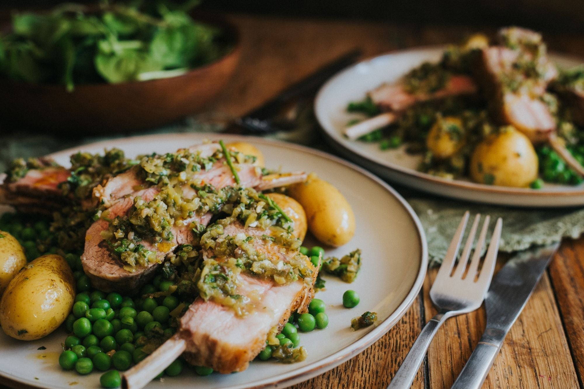 Rack of Lamb with Mint Salsa Verde Recipe - Greendale