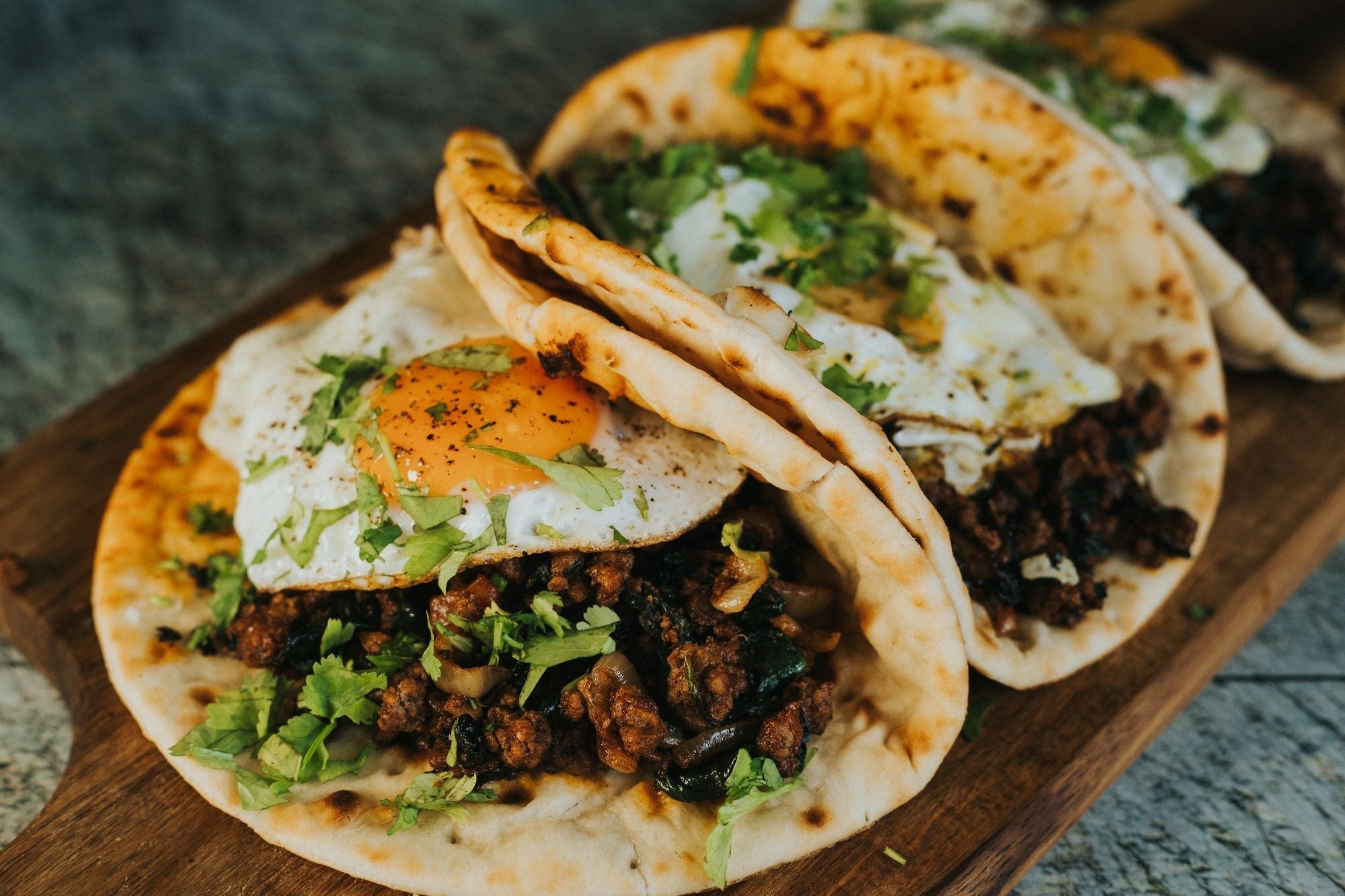 Spicy Lamb & Egg Wraps Recipes