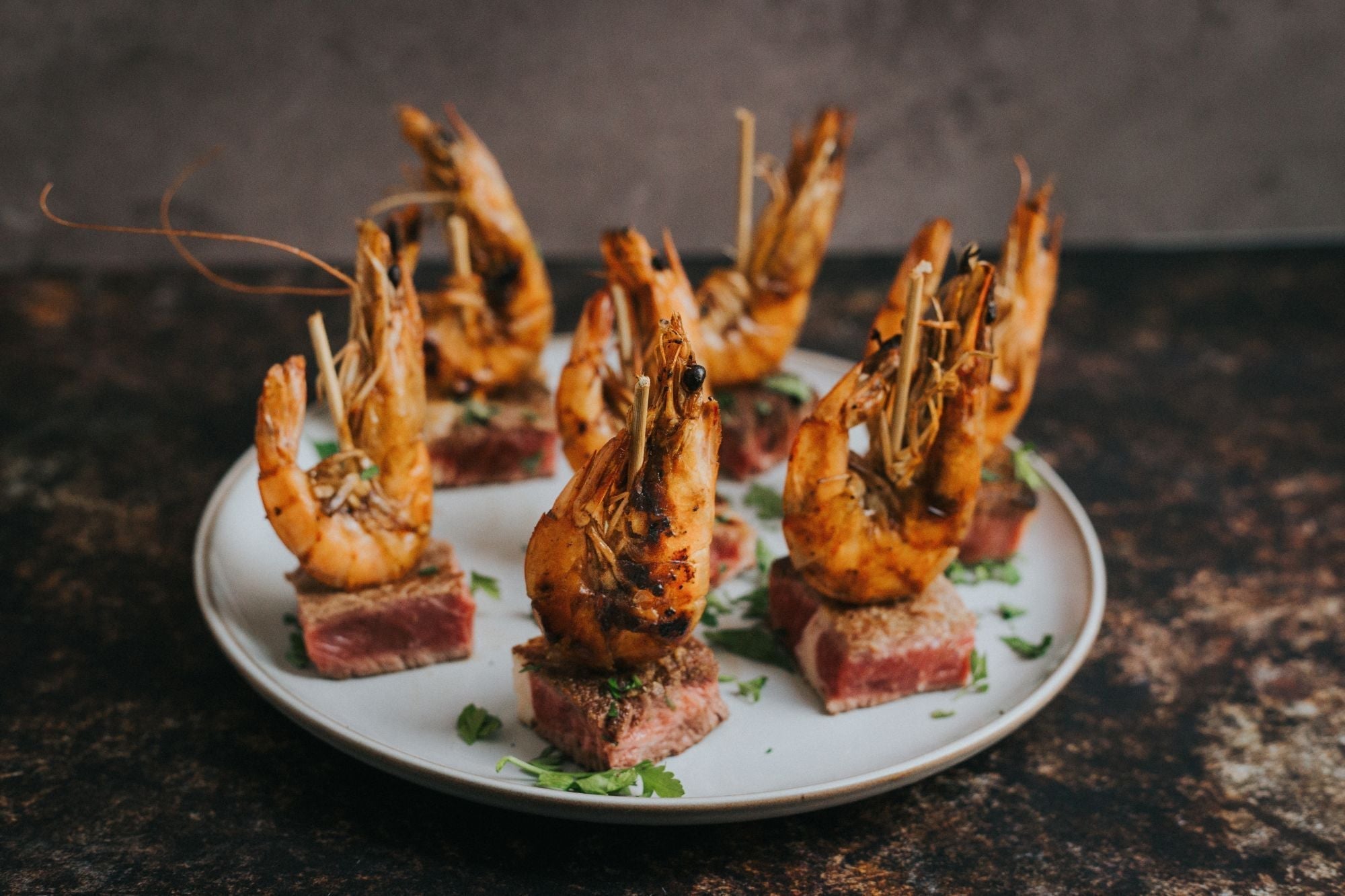 Surf and Turf Canapés from Greendale