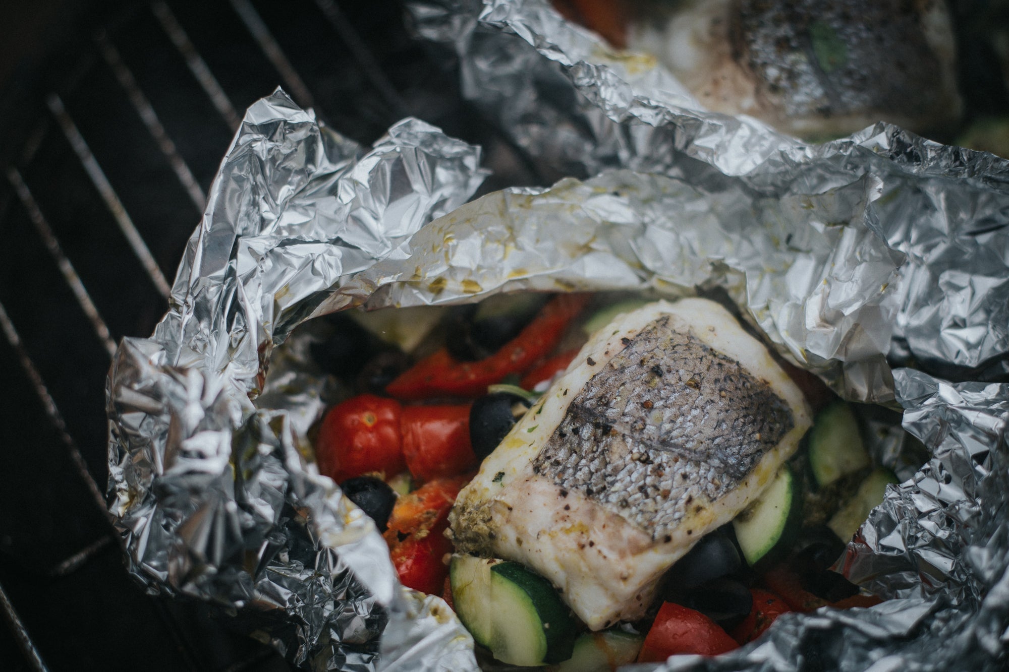 Barbecued Hake Pesto Parcels Recipe